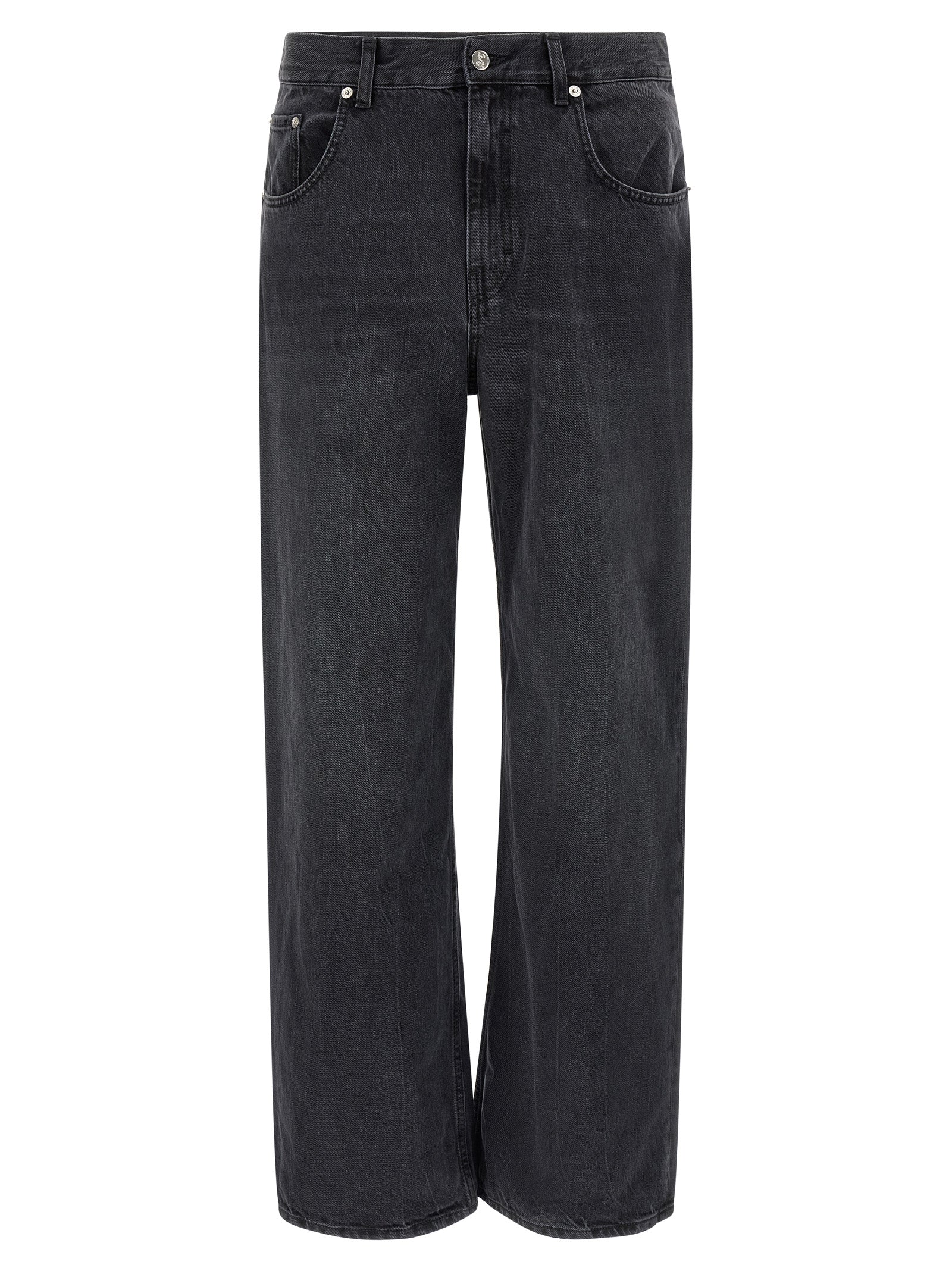 SÉFR Black Cotton Straight-Leg Men's Jeans