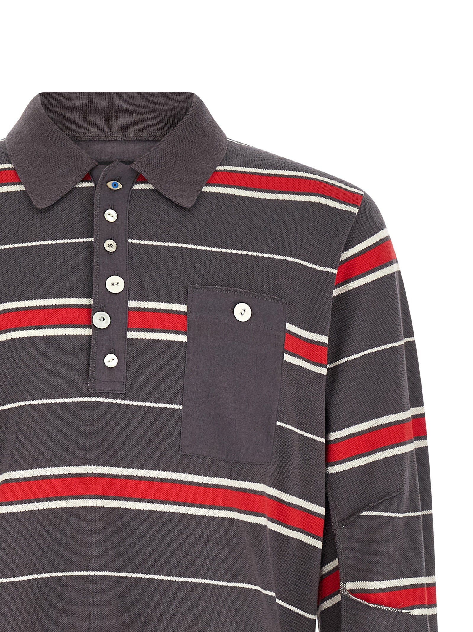 Undercover Gray Cotton Polo Men's Shirt