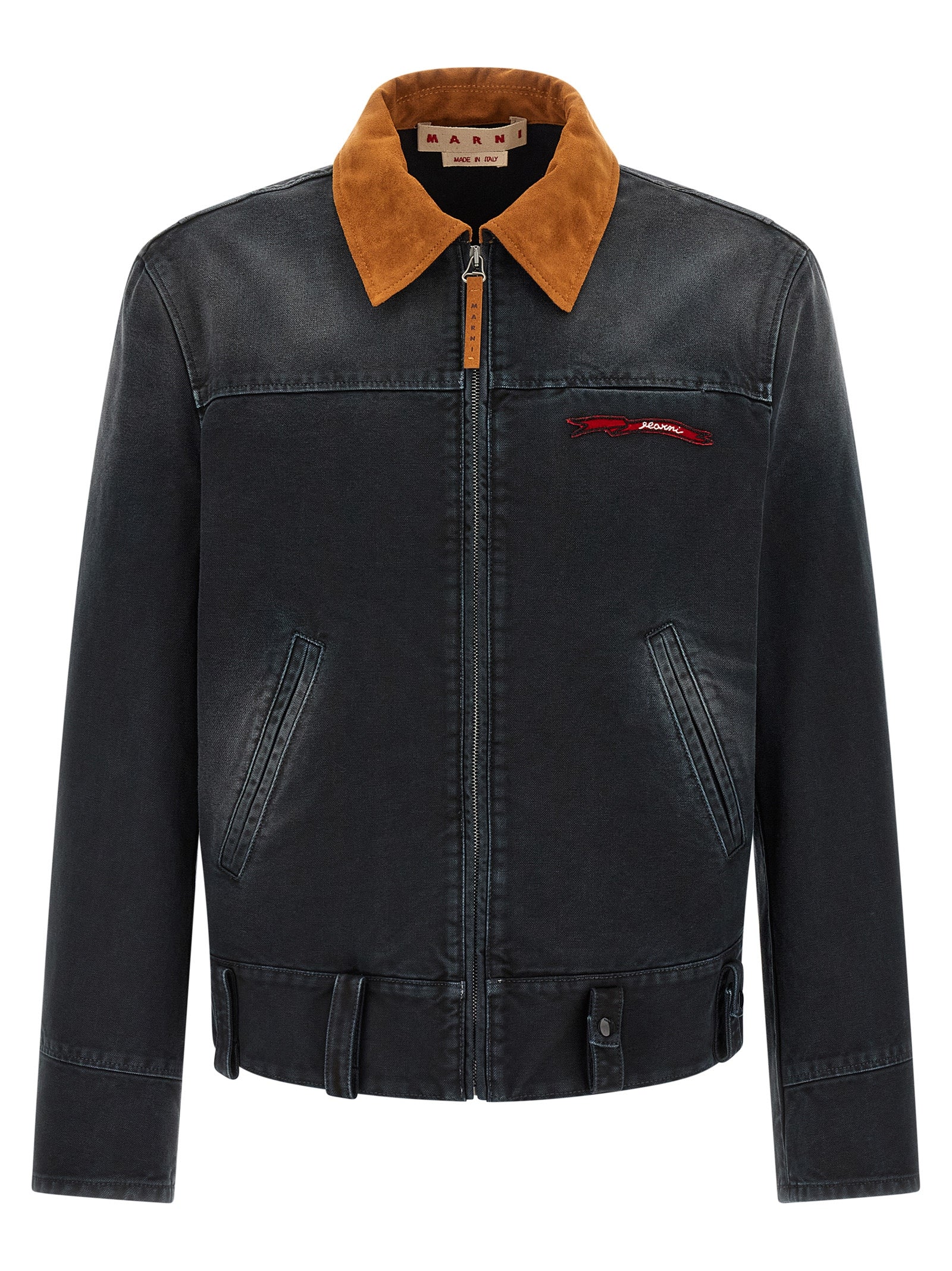 Marni Gray Cotton Denim Men's Jacket