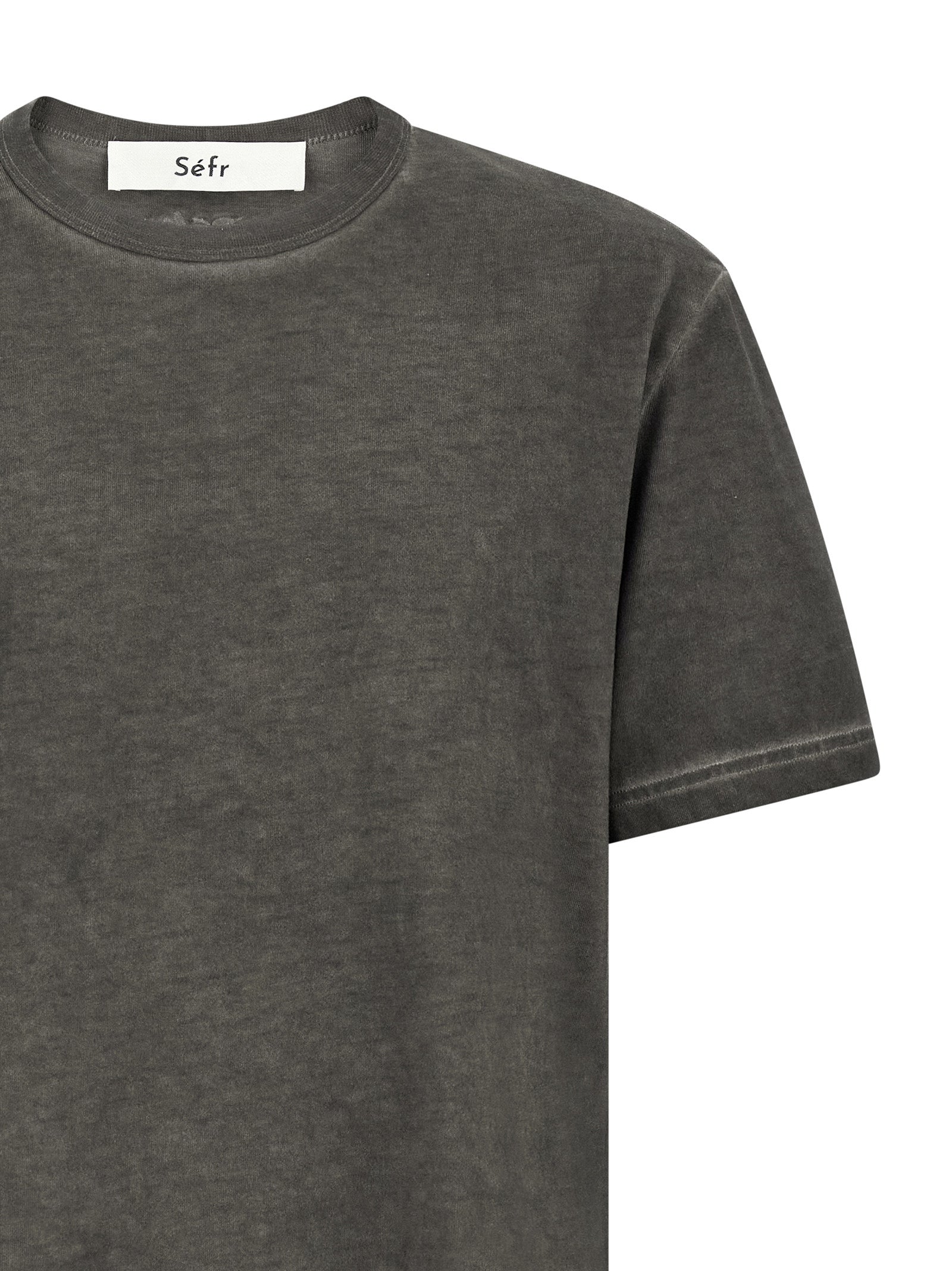 SÉFR Gray Cotton Men's T-Shirt