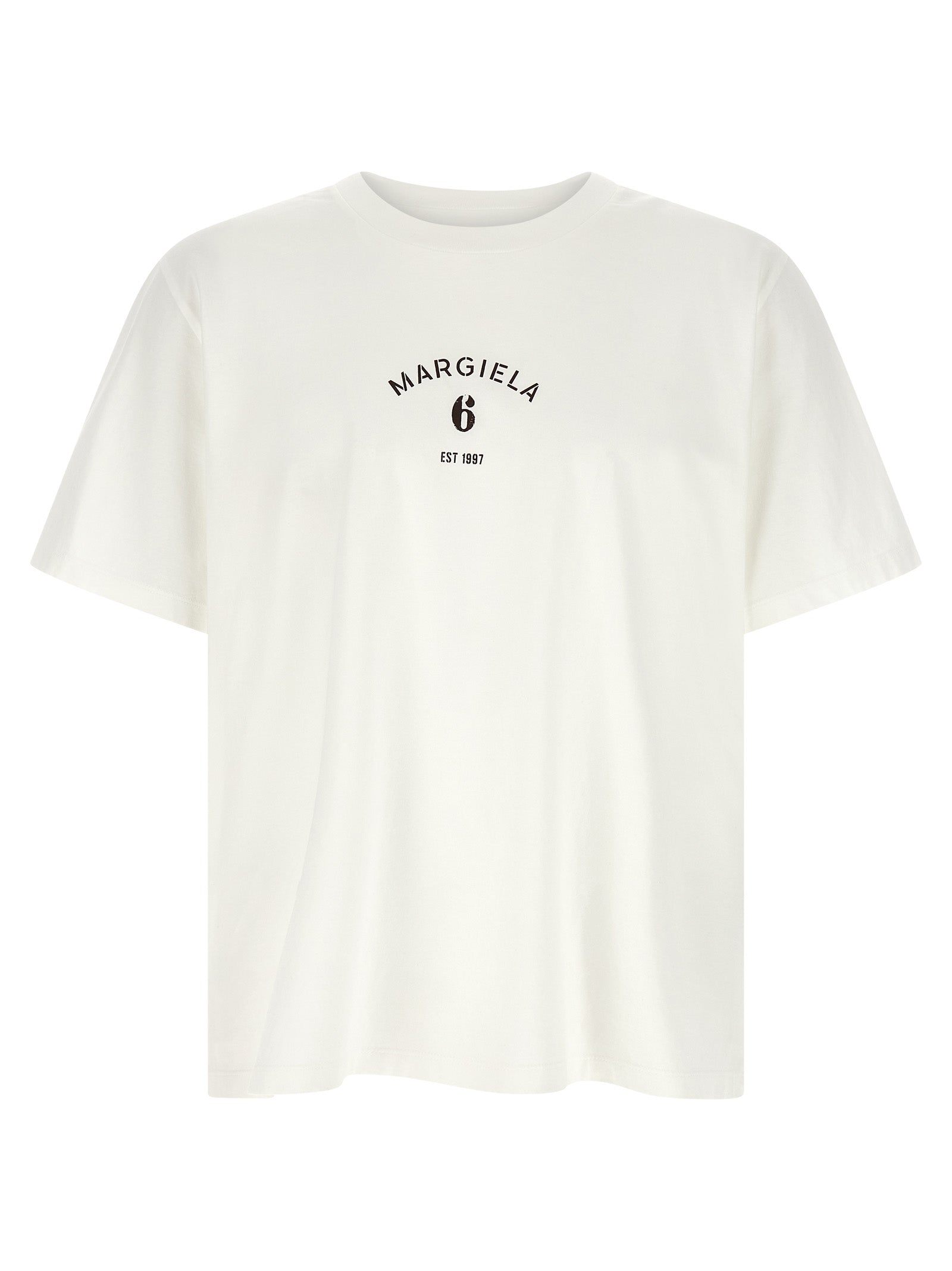 MM6 Maison Margiela White Cotton Men's T-Shirt