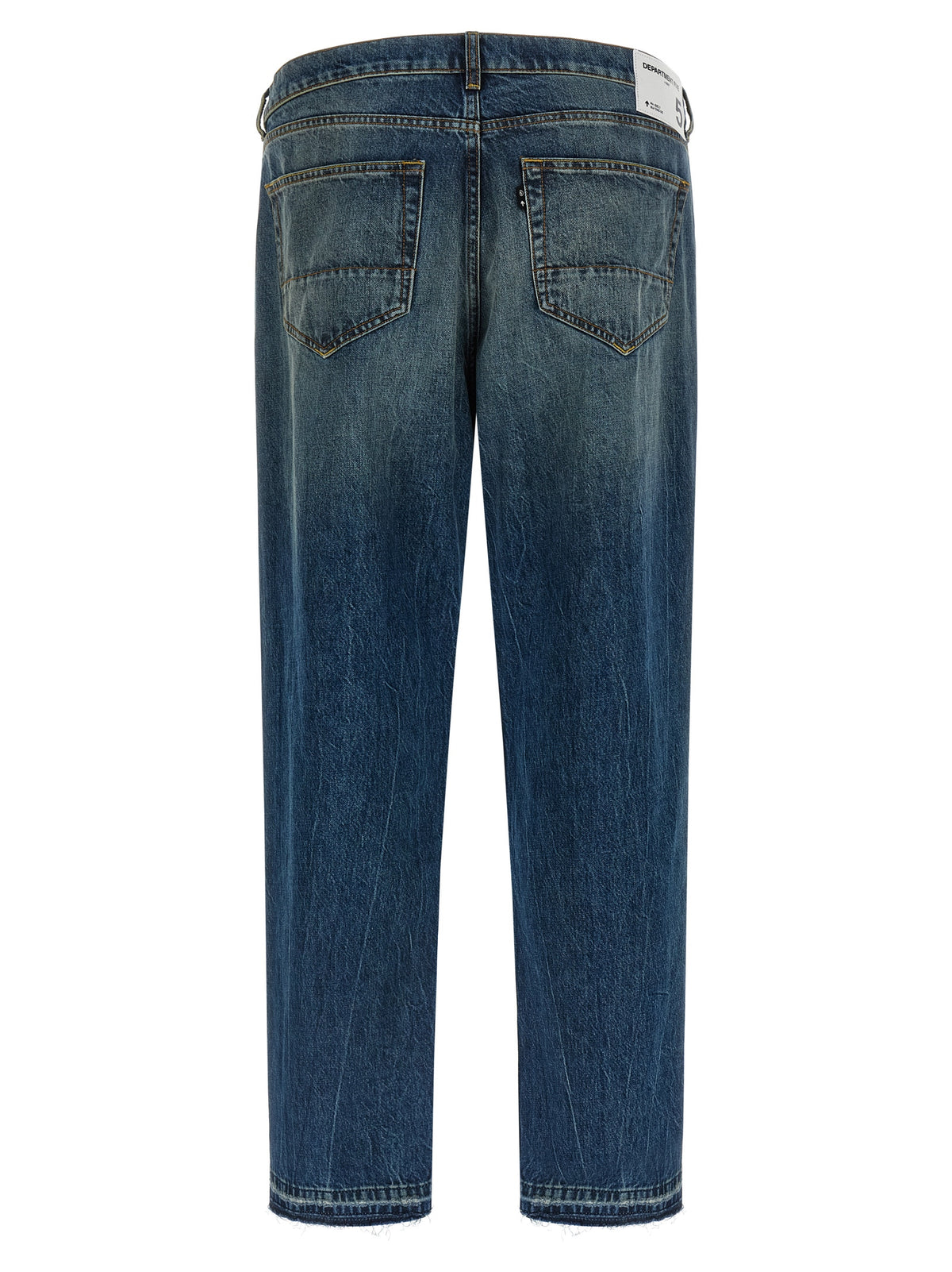 Department 5 Blue Cotton Straight-Leg Men's Jeans