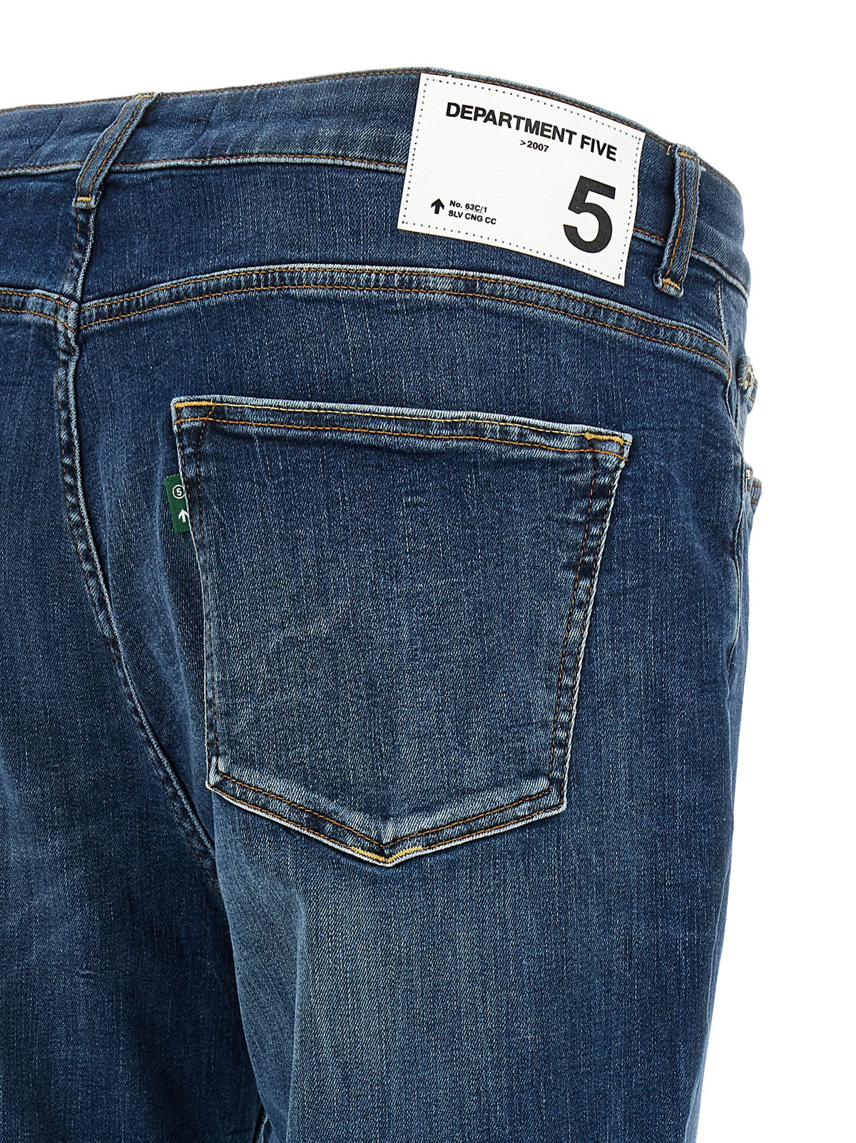 Department 5 Blue Cotton Cropped Men's Jeans