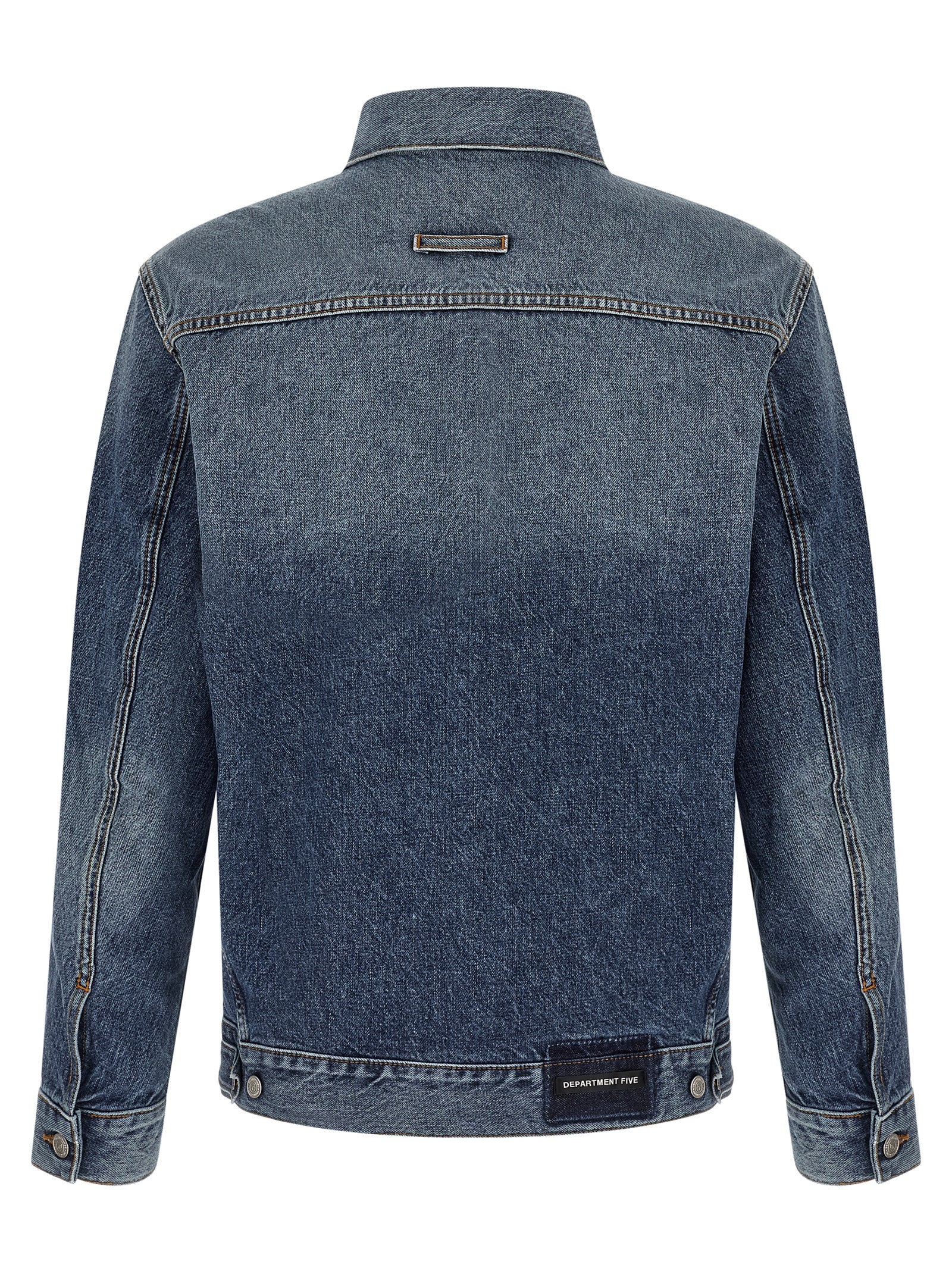 Department 5 Blue Cotton Denim Men's Jacket