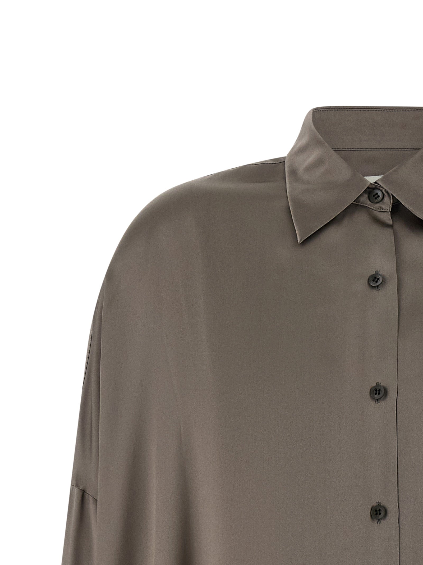 Dries Van Noten Gray Silk Women's Blouse