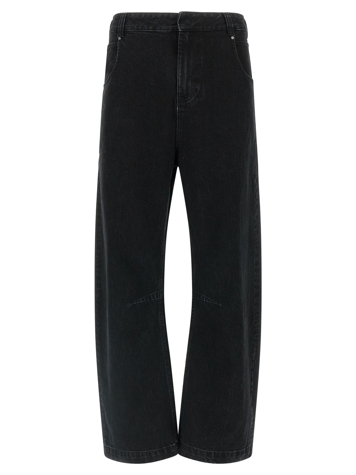 Entire Studios Black Cotton Straight-Leg Men's Jeans