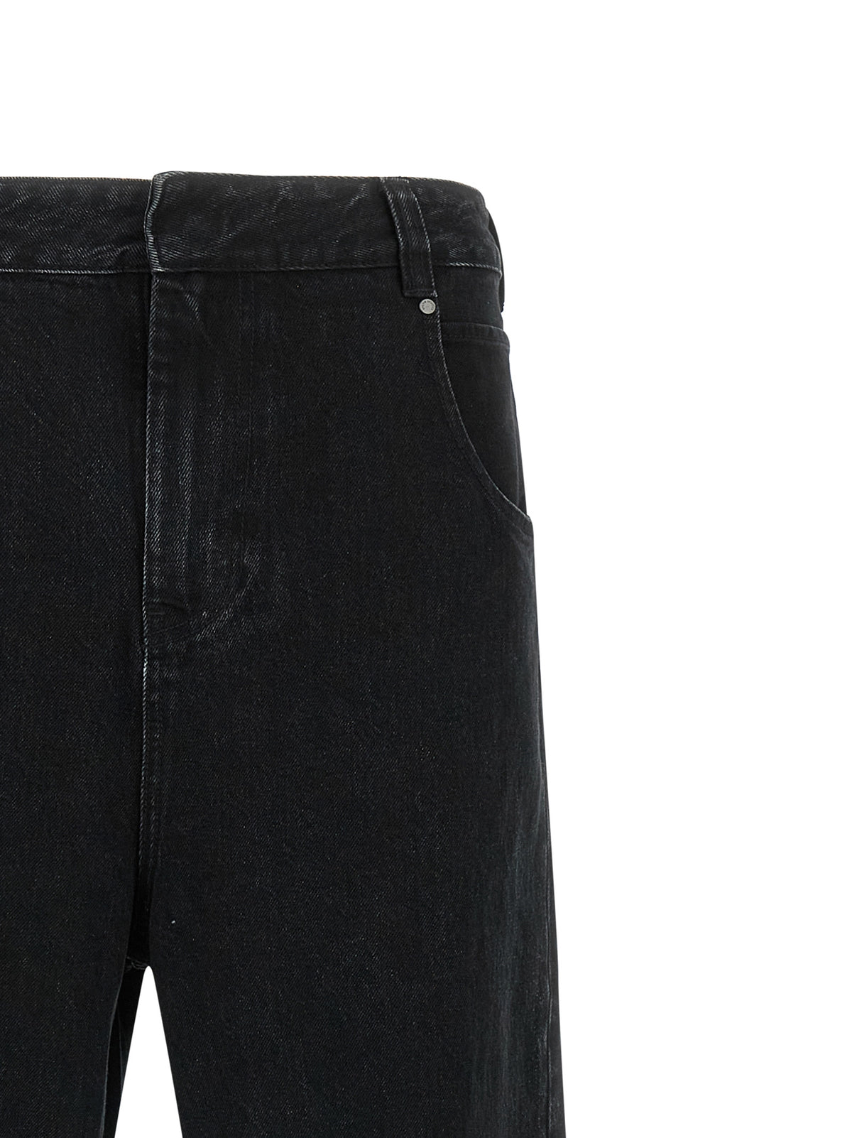 Entire Studios Black Cotton Straight-Leg Men's Jeans