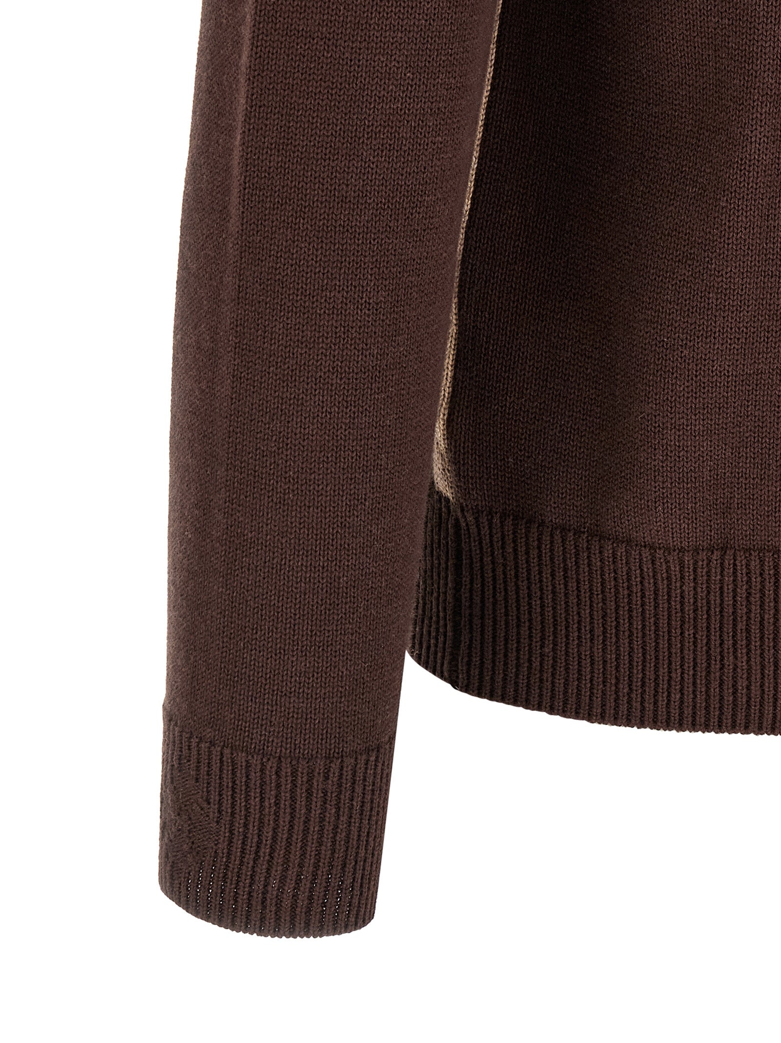 Ballantyne Brown Cotton Men's Cardigan