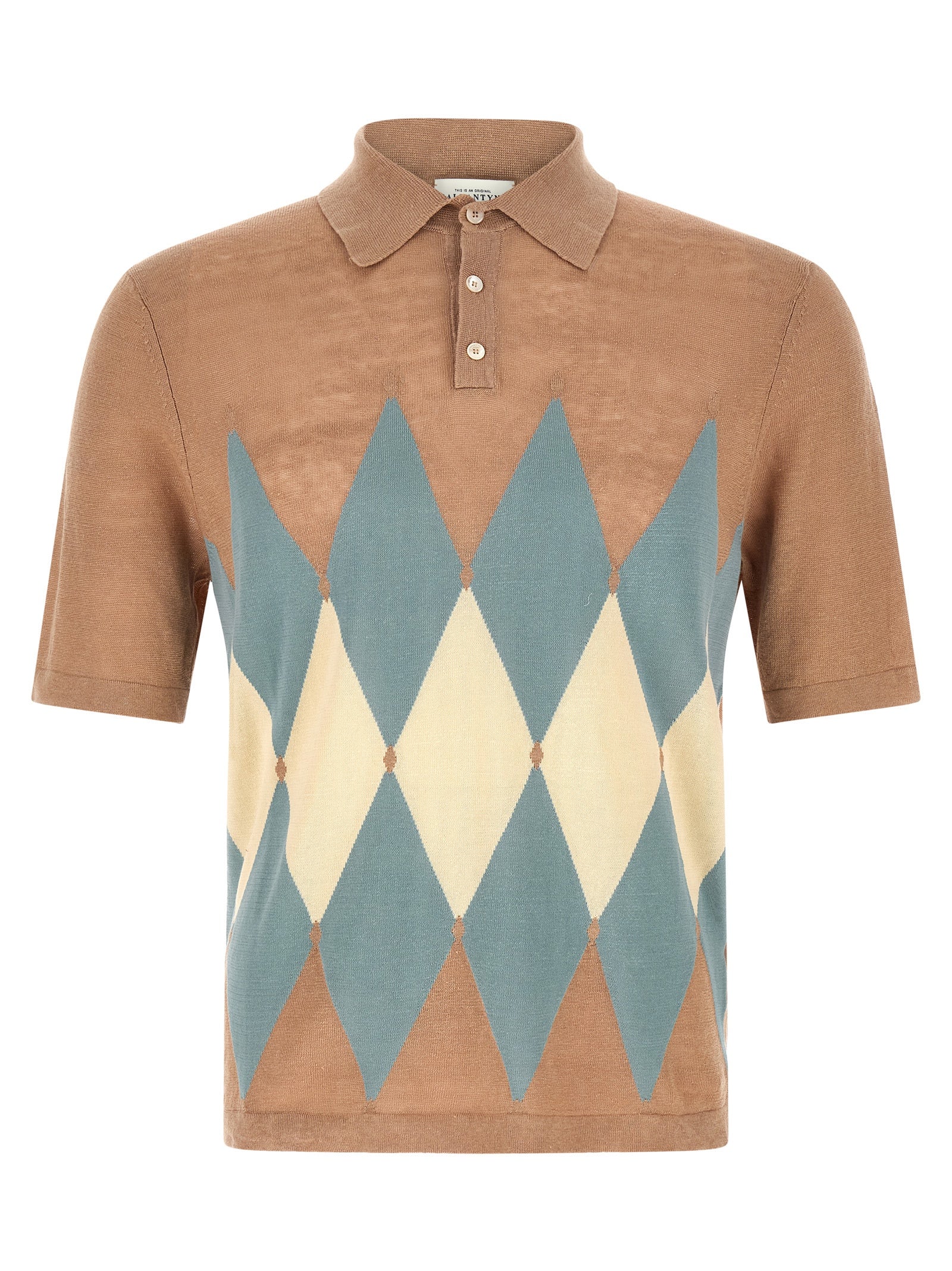 Ballantyne Beige Linen Polo Men's Shirt