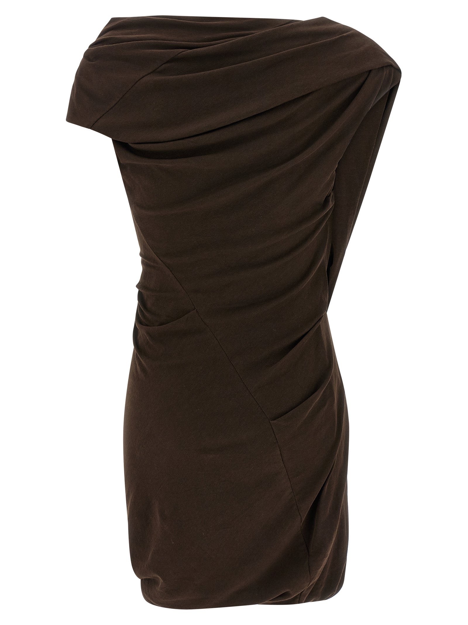Entire Studios Brown Cotton Short Women's Dress