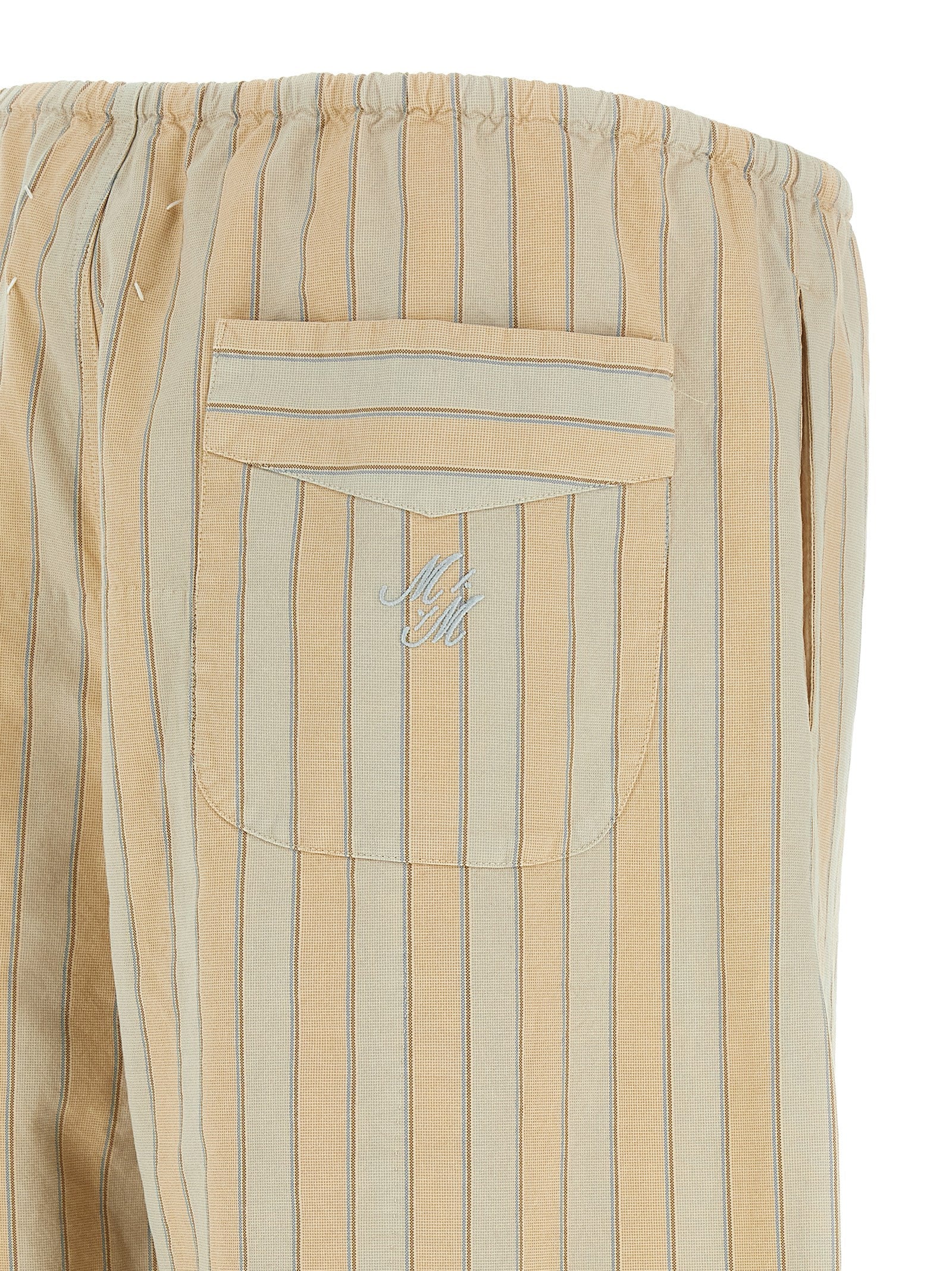 Maison Margiela Beige Cotton Bottoms Men's Sleepwear