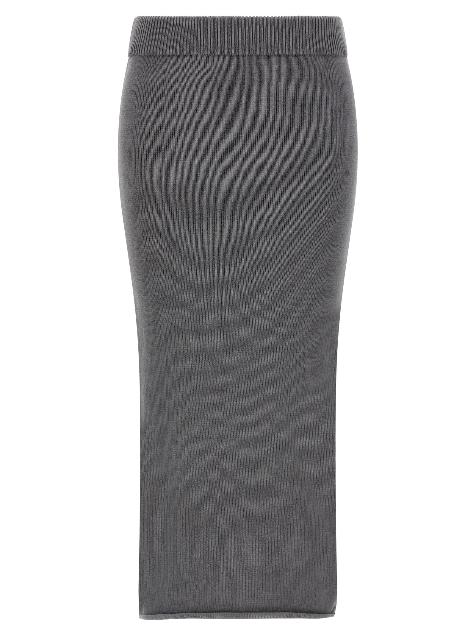 Entire Studios Gray Cotton Midi Women's Skirt