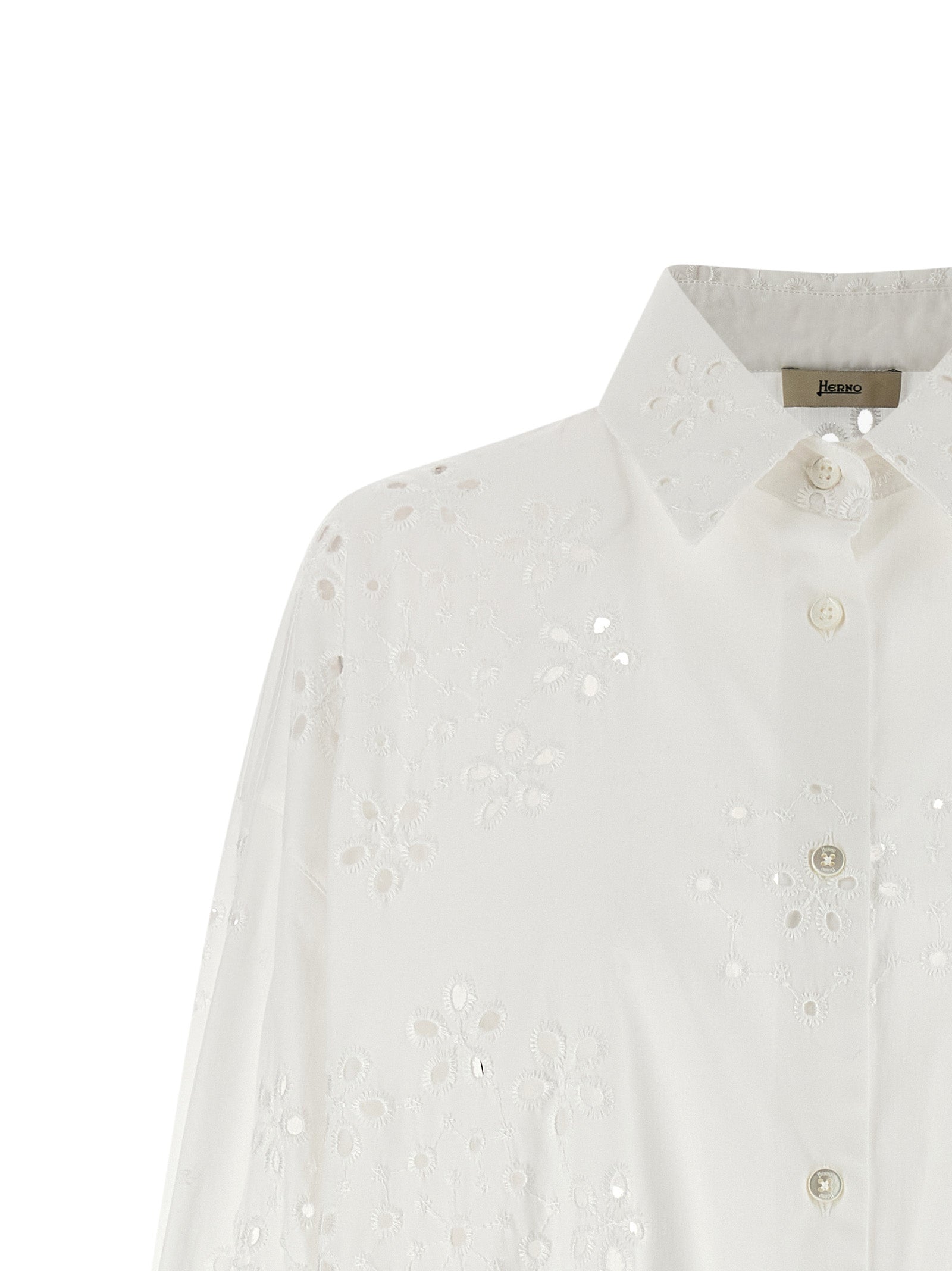 Herno White Cotton Women's Blouse