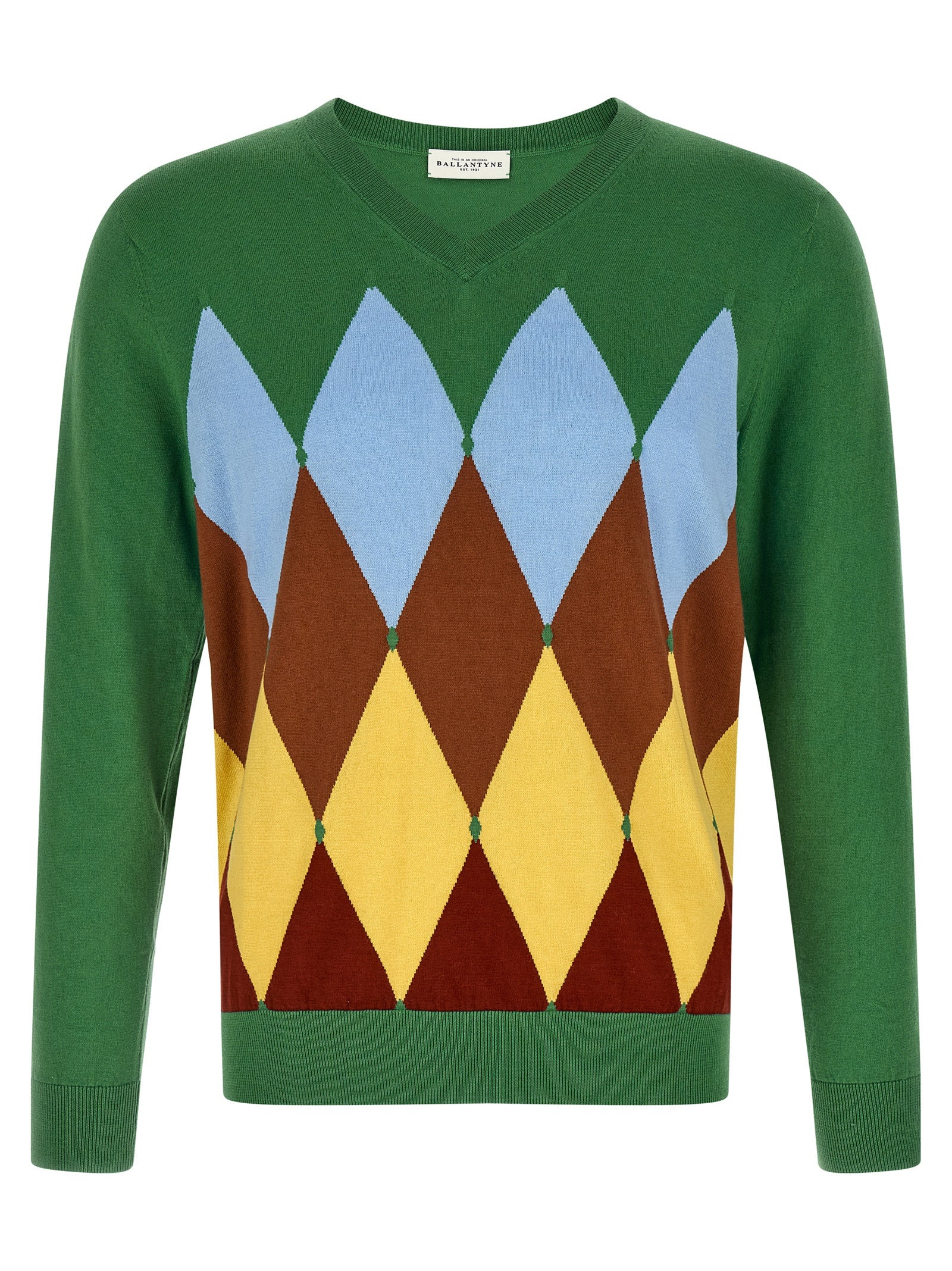 Ballantyne Bicolor Cotton Men's Cardigan