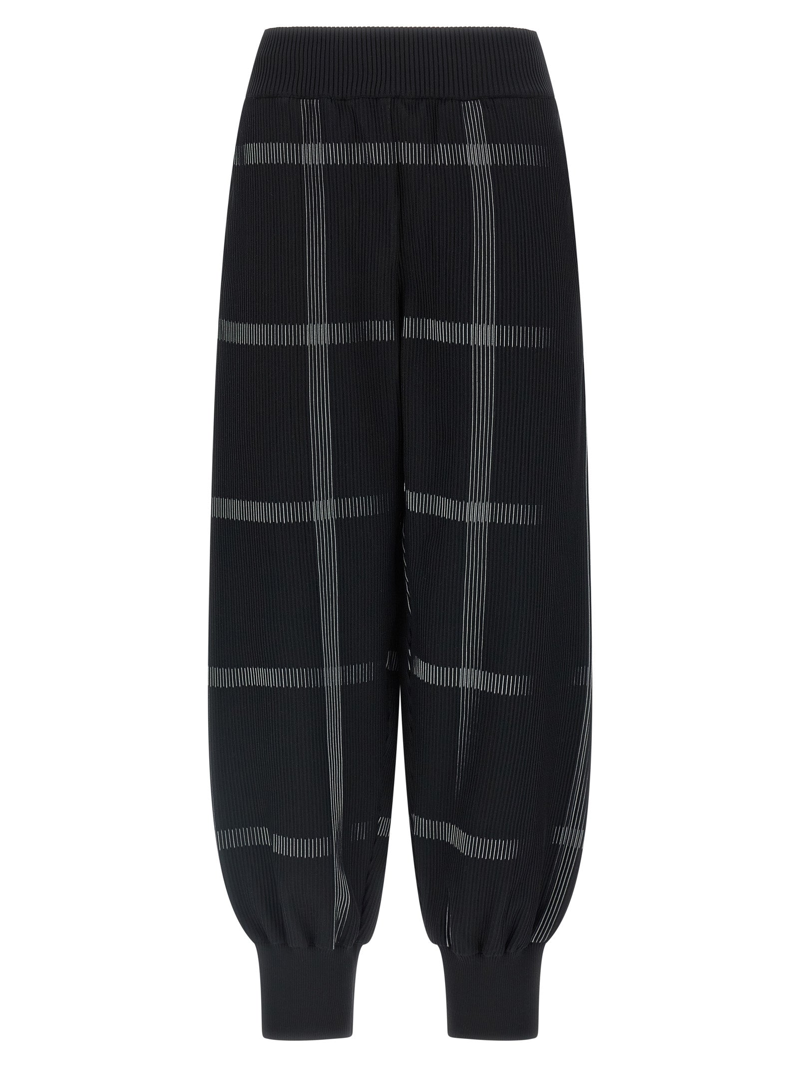 PLEATS PLEASE ISSEY MIYAKE Black Polyester Casual Women's Pants