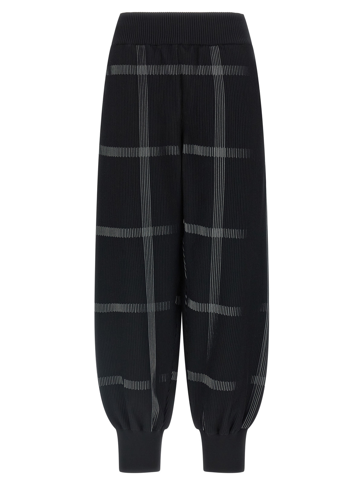 PLEATS PLEASE ISSEY MIYAKE Black Polyester Casual Women's Pants