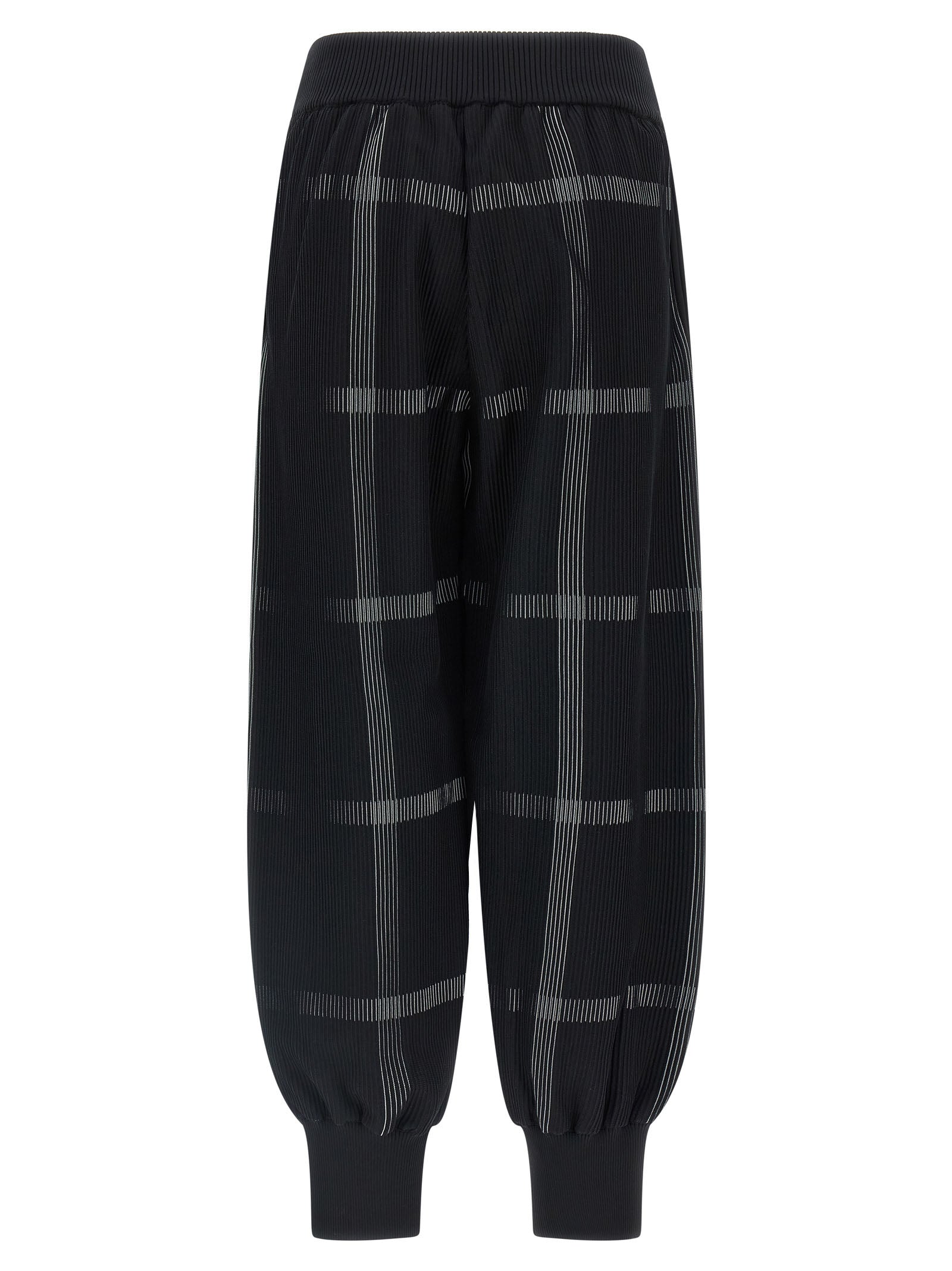 PLEATS PLEASE ISSEY MIYAKE Black Polyester Casual Women's Pants