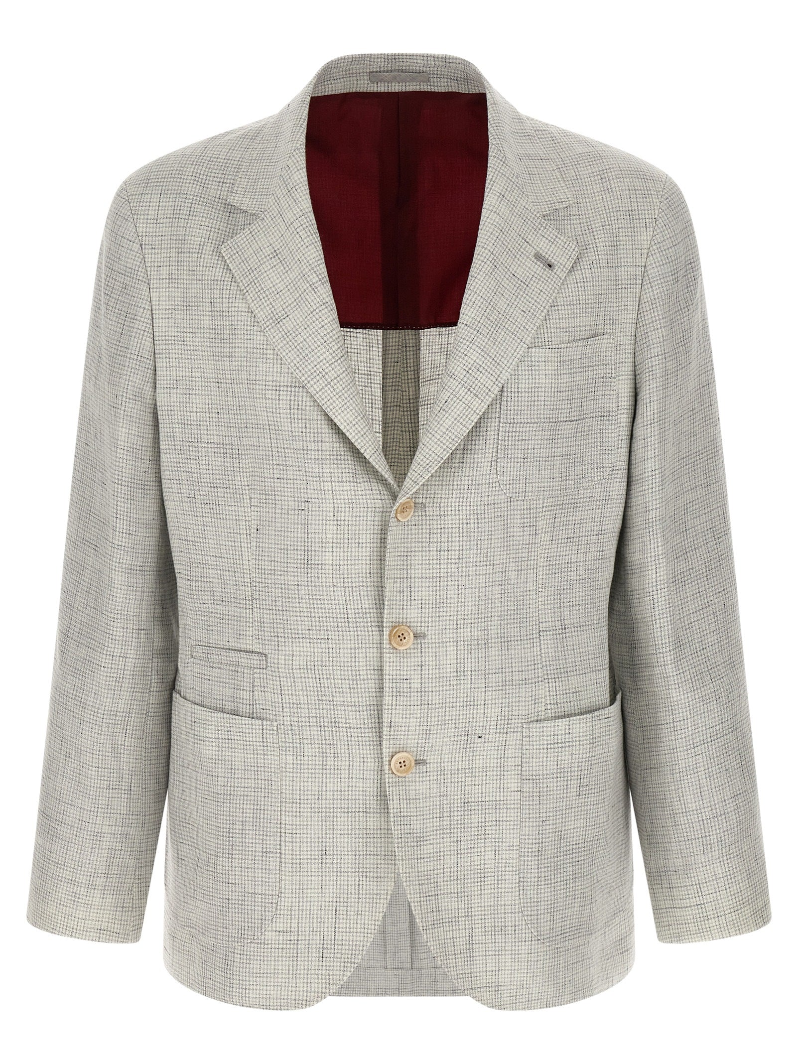 Brunello Cucinelli Beige Linen Men's Blazer