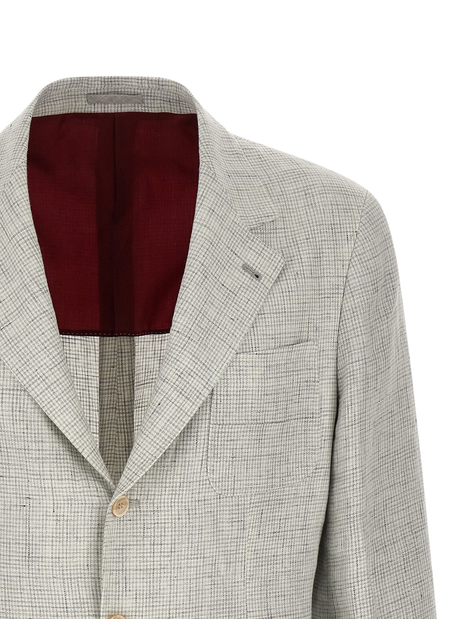 Brunello Cucinelli Beige Linen Men's Blazer