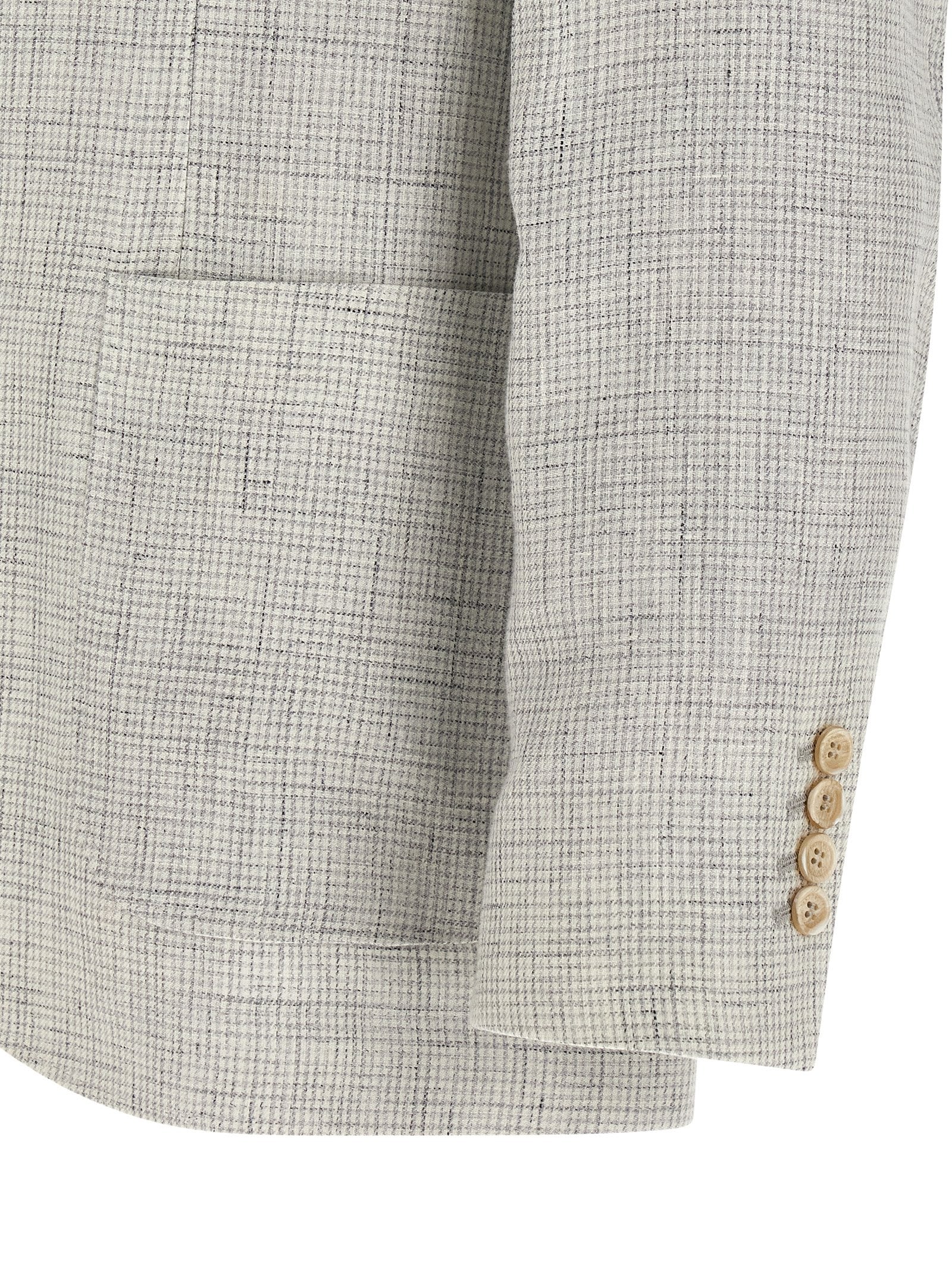 Brunello Cucinelli Beige Linen Men's Blazer