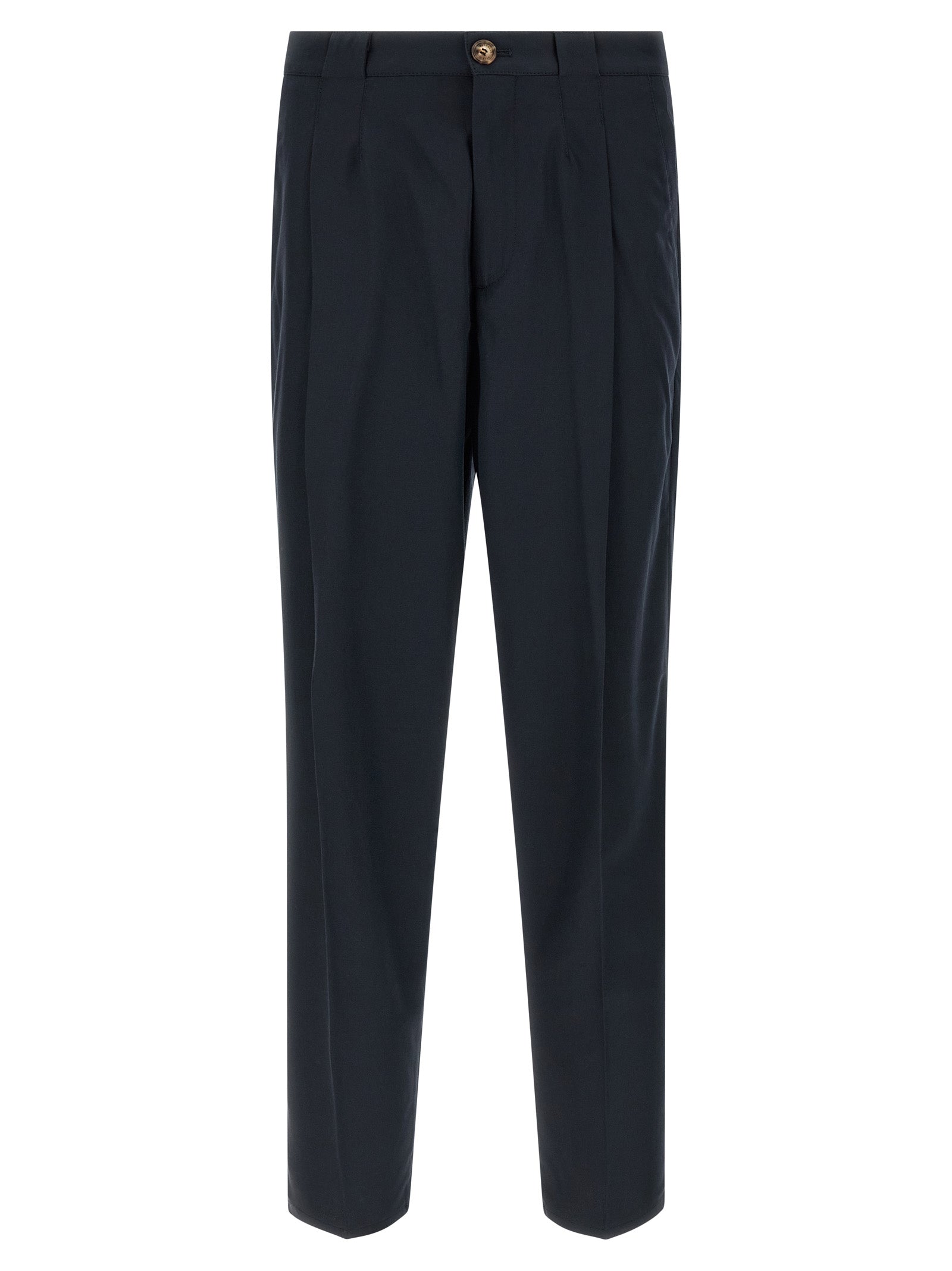 Brunello Cucinelli Blue Cotton Chino Men's Pants