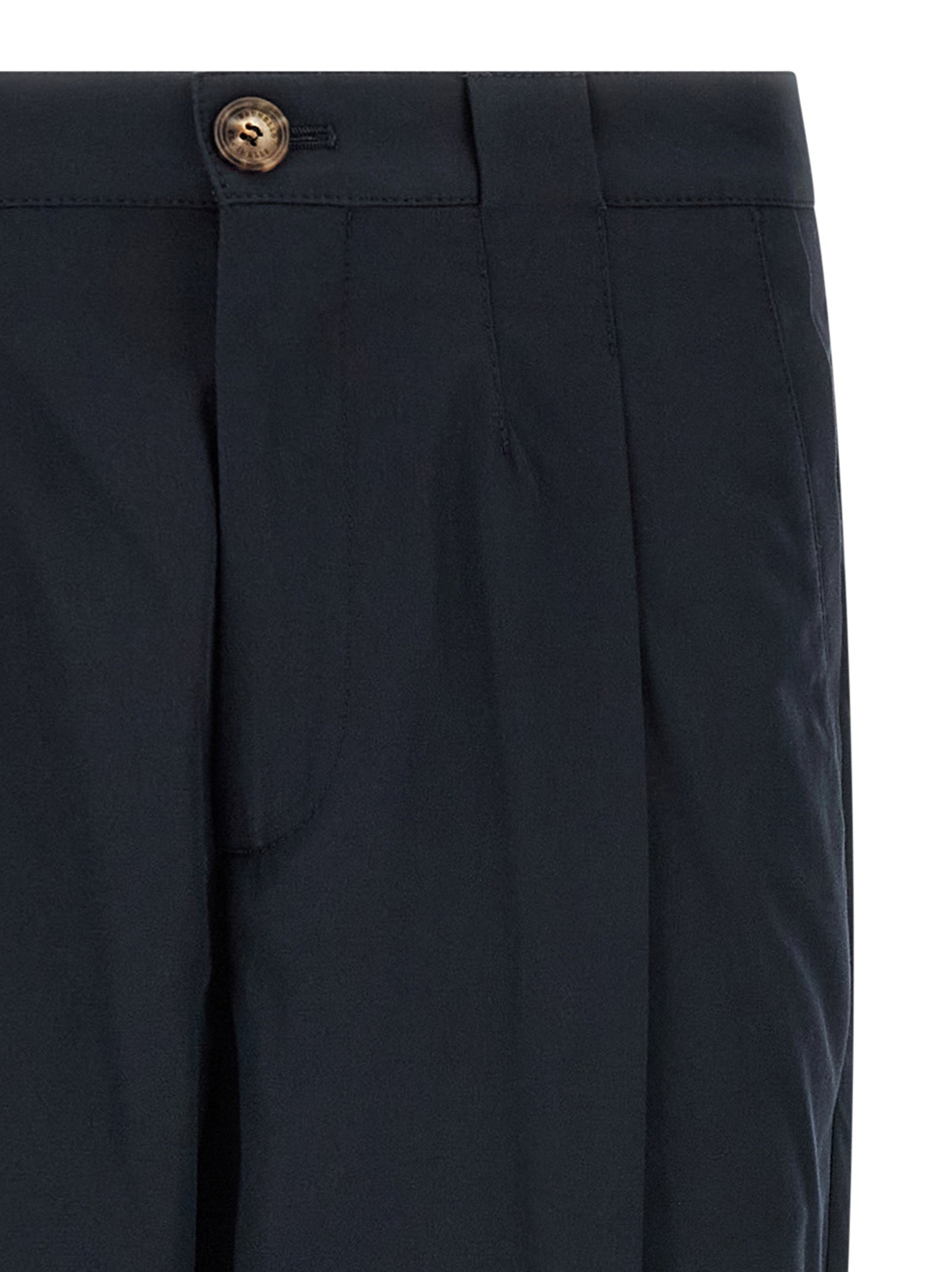 Brunello Cucinelli Blue Cotton Chino Men's Pants