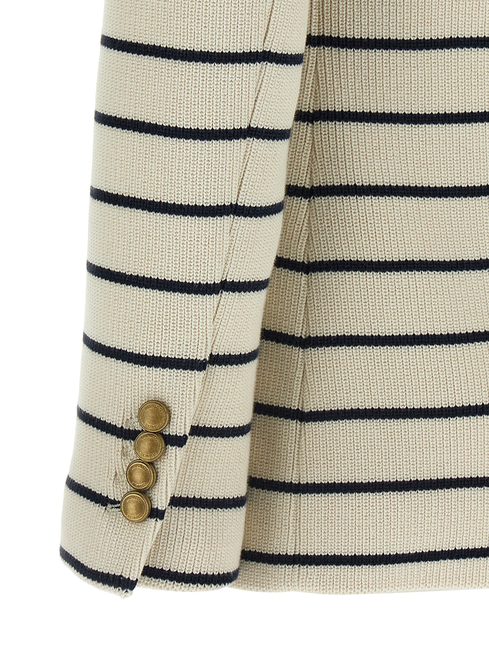 Brunello Cucinelli Blue Cotton Women's Blazer