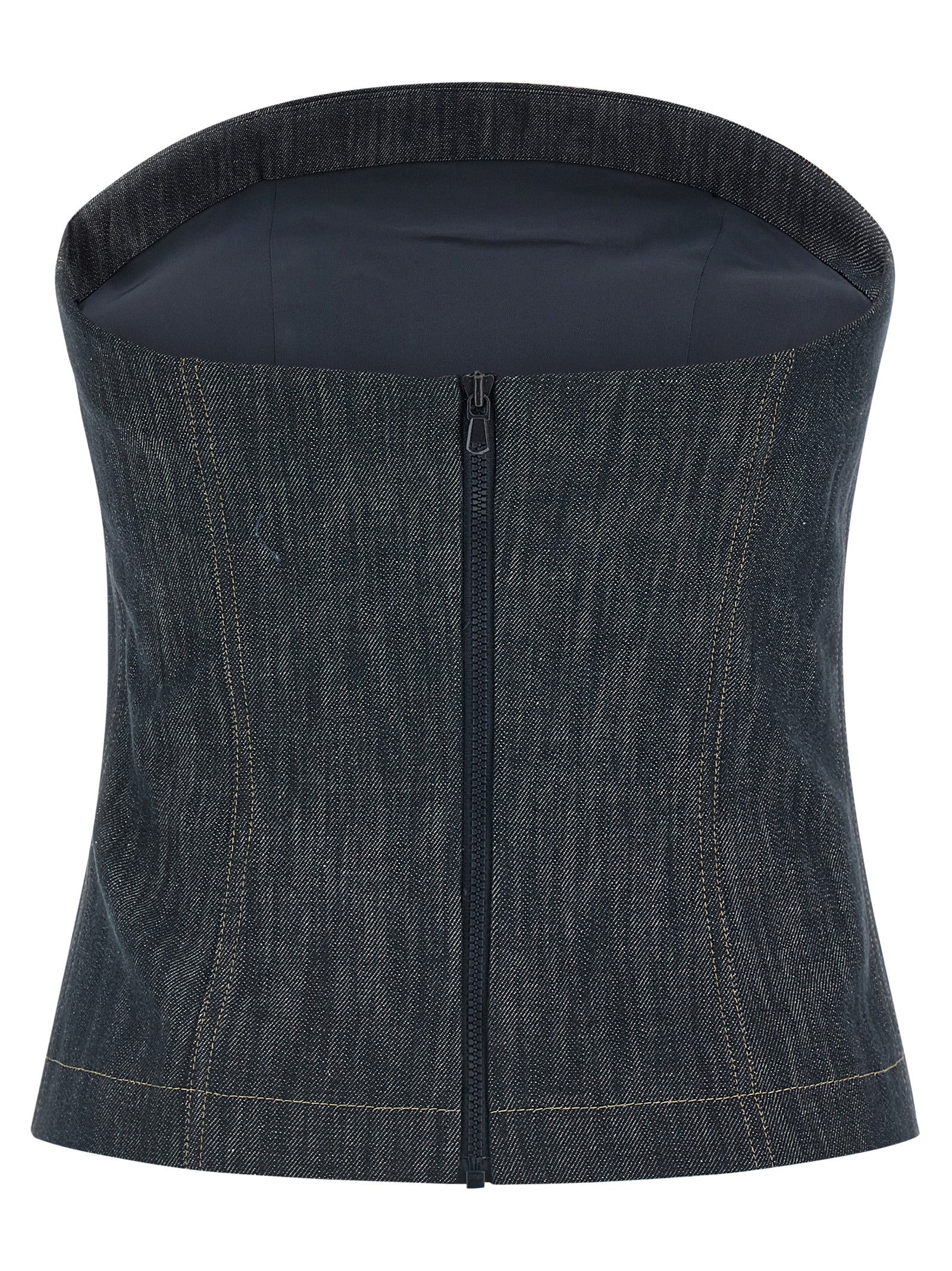 Brunello Cucinelli Blue Denim Women's Shirt