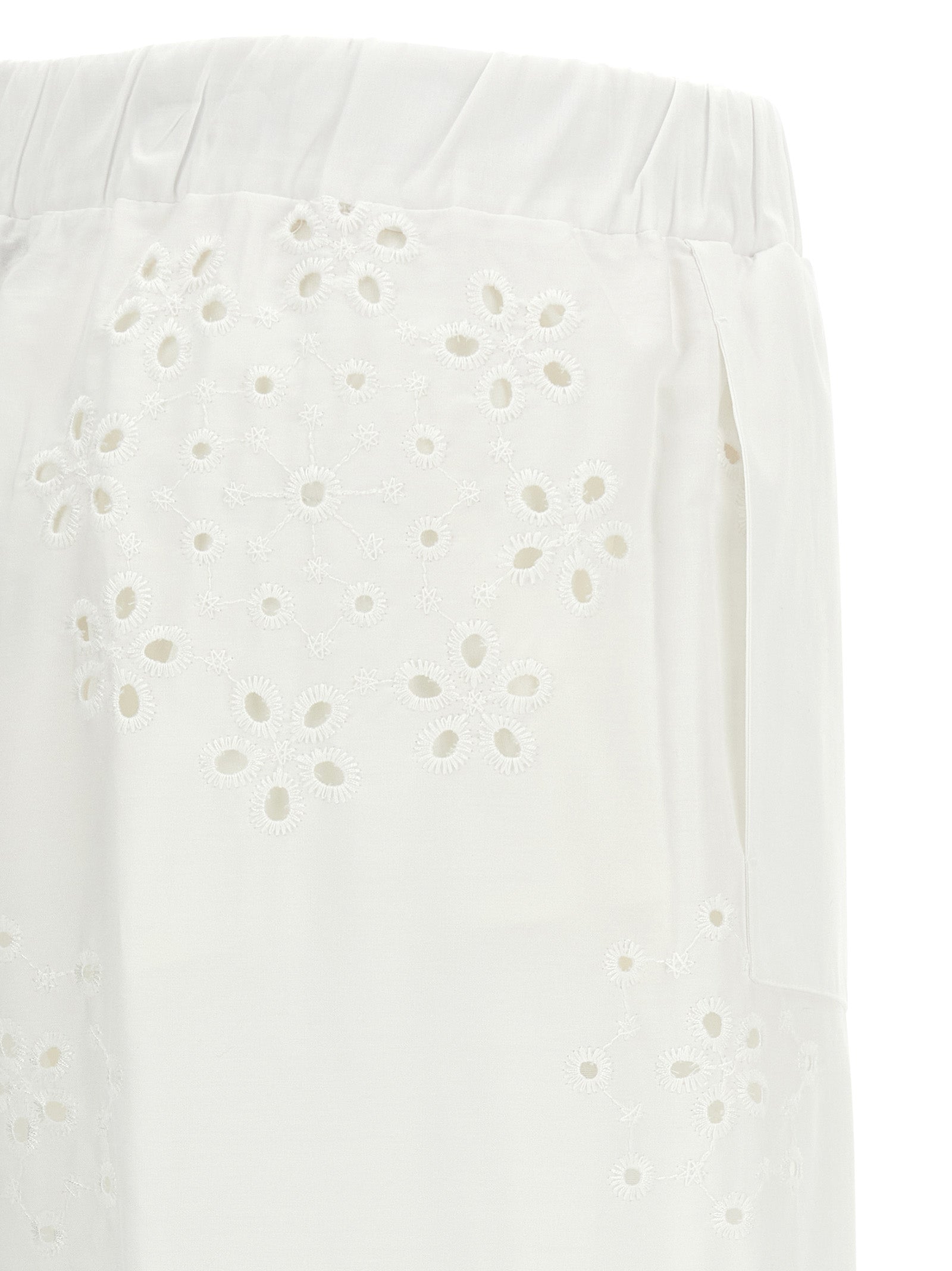 Herno White Cotton Casual Women's Pants