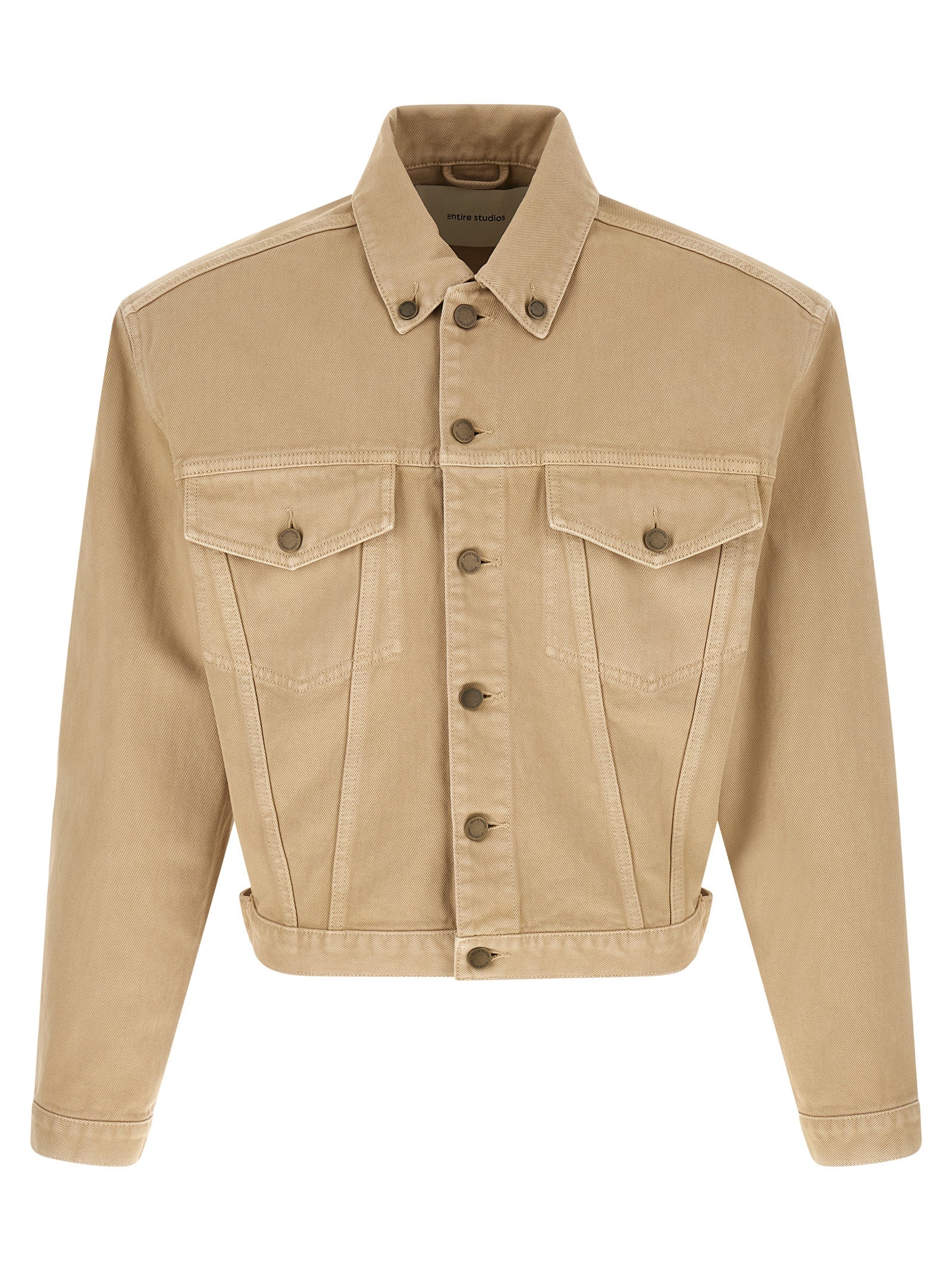 Entire Studios Beige Cotton Denim Men's Jacket