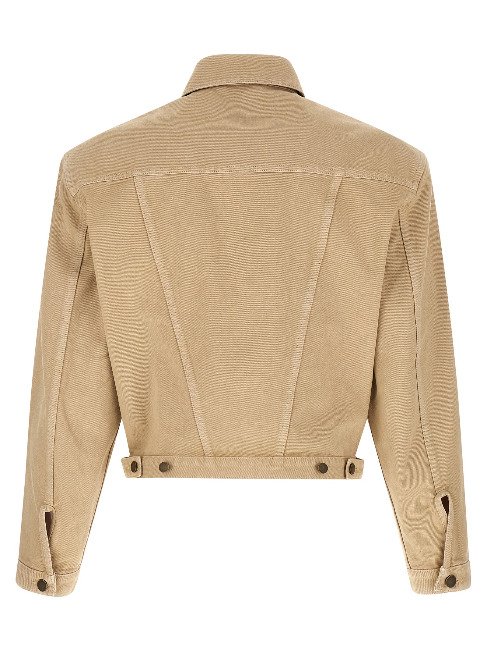 Entire Studios Beige Cotton Denim Men's Jacket