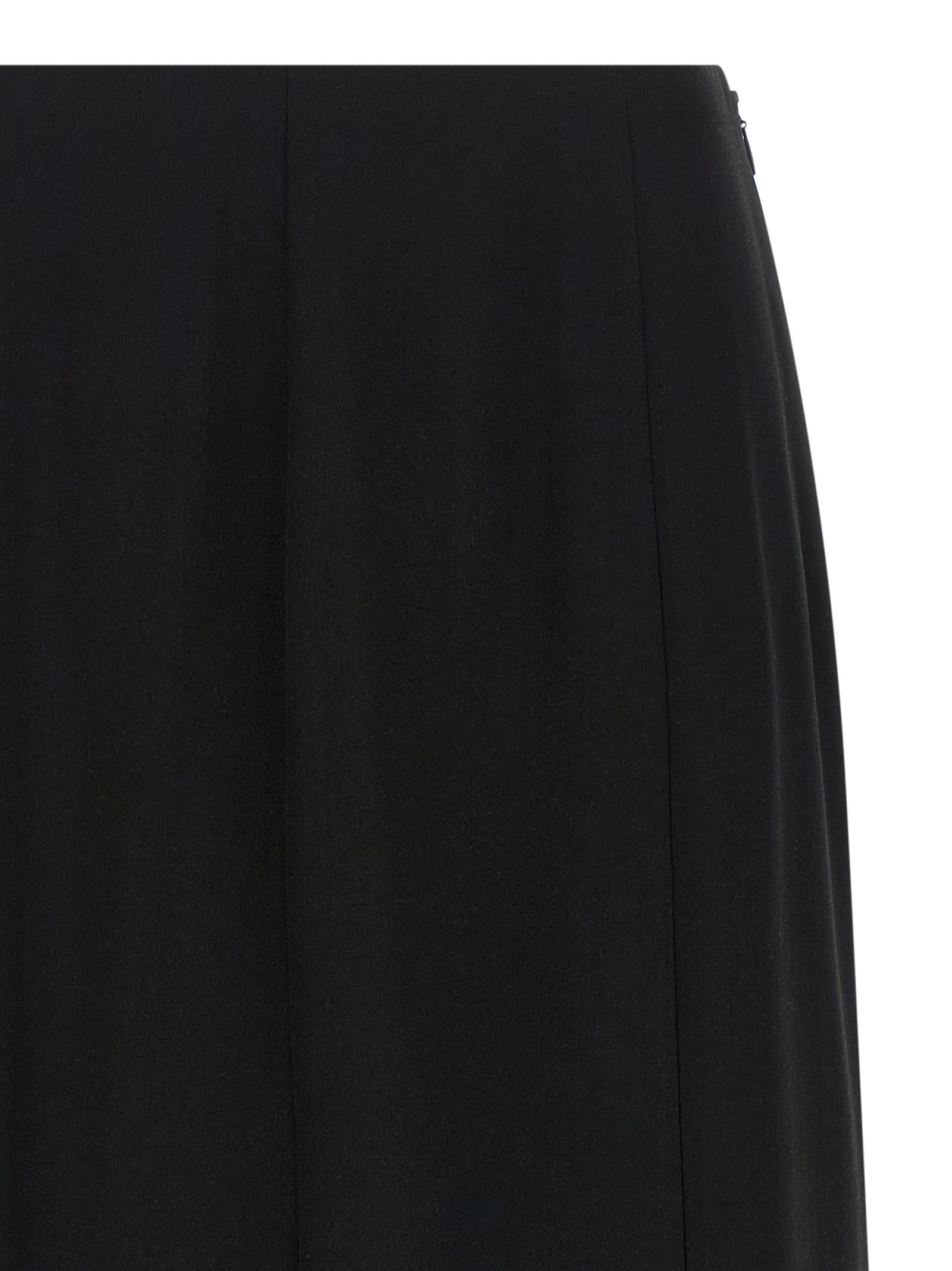 Valentino Garavani Black Silk Midi Women's Skirt