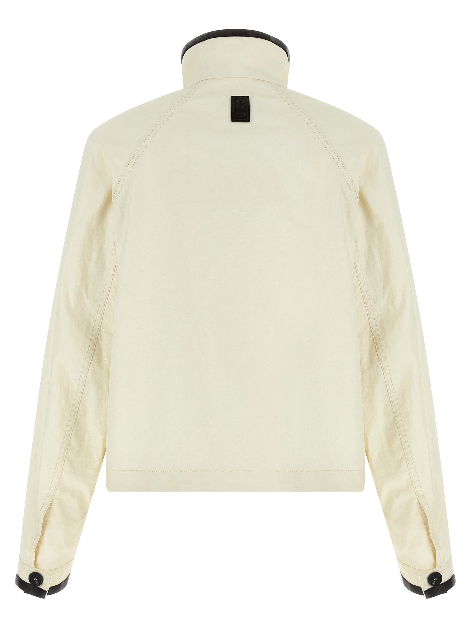 Ferragamo White Linen Full-Length Women's Jacket
