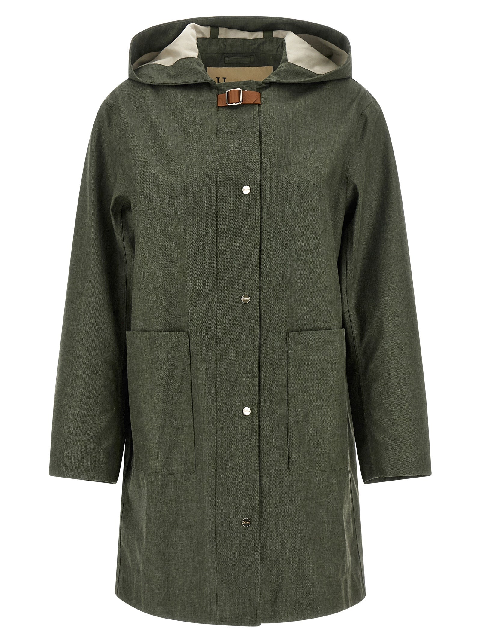Herno Bicolor Linen Women's Coat