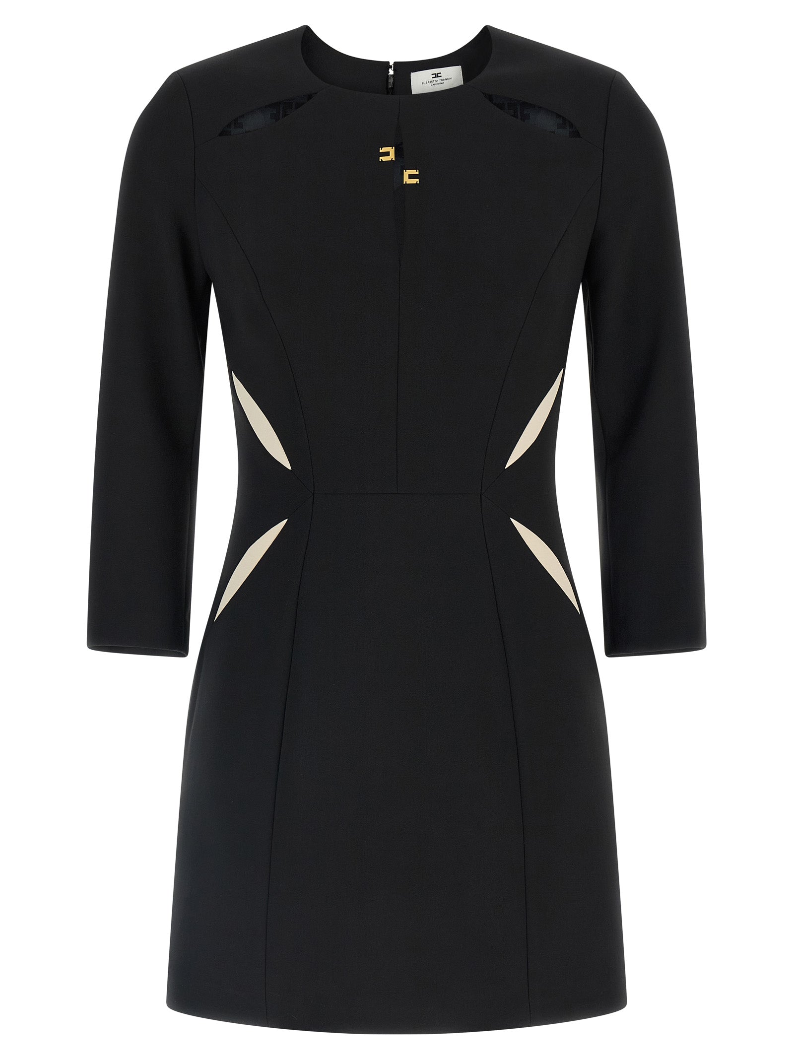 Elisabetta Franchi Bicolor Polyester Short Women's Dress