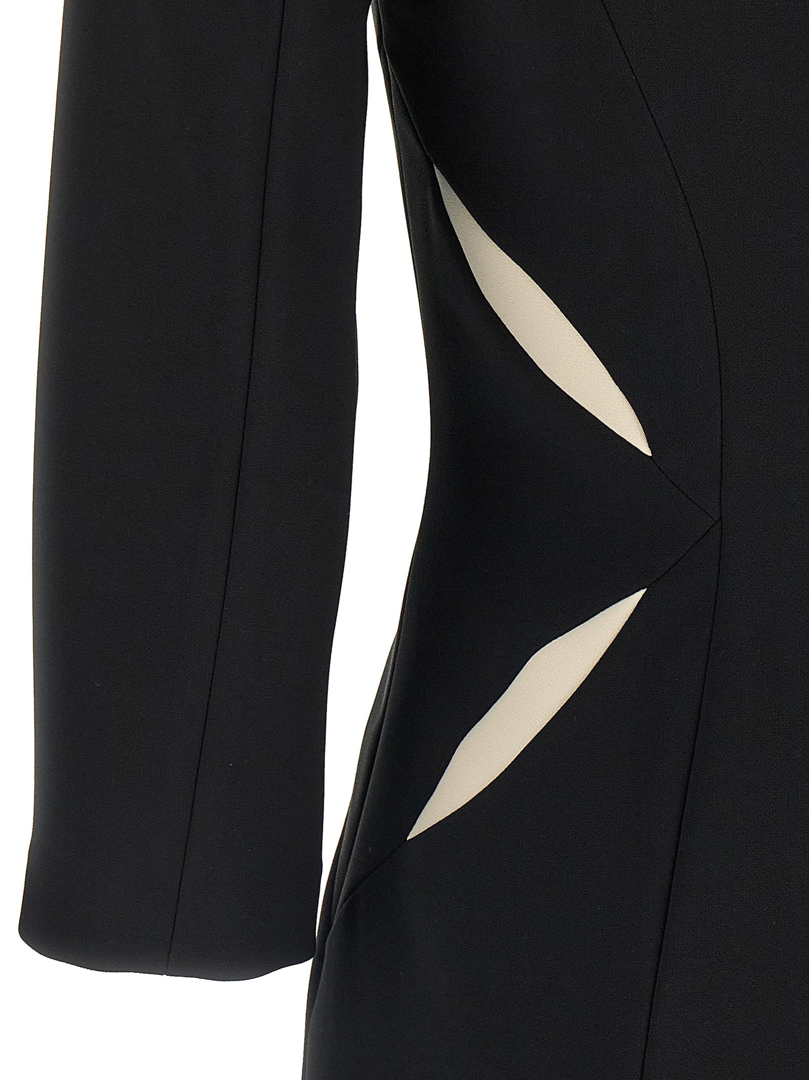 Elisabetta Franchi Bicolor Polyester Short Women's Dress