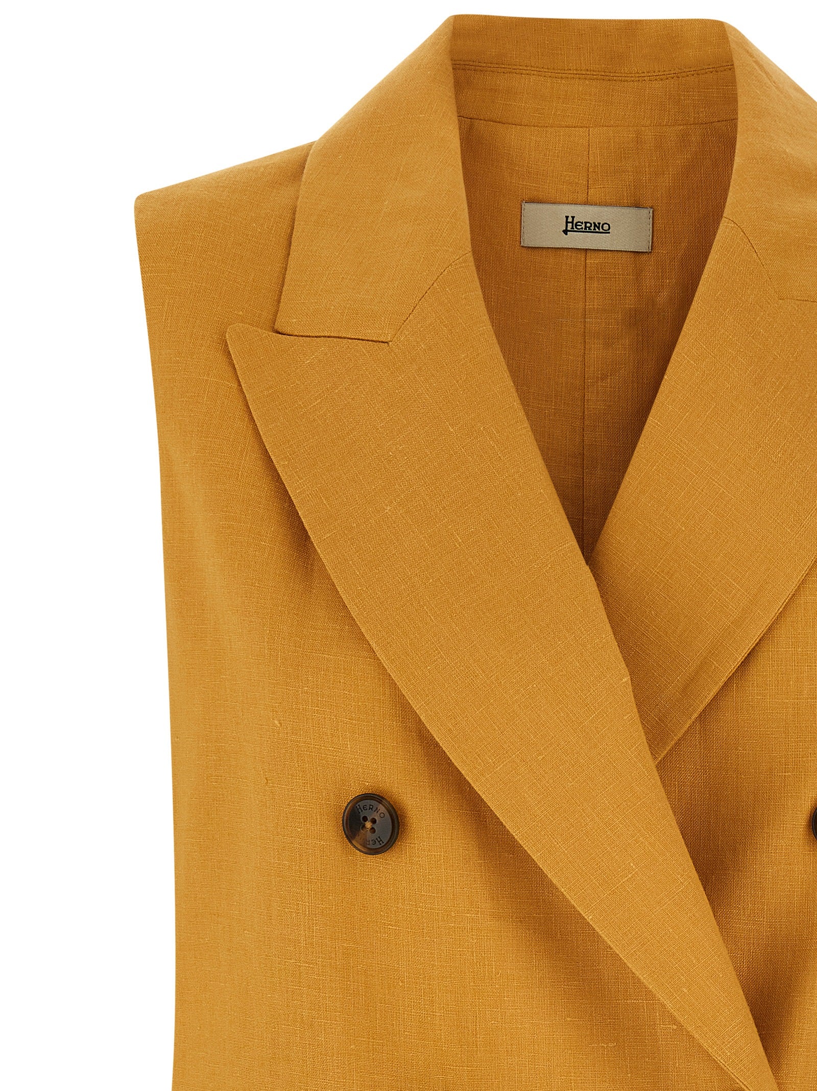 Herno Multicolor Linen Sleeveless Women's Jacket
