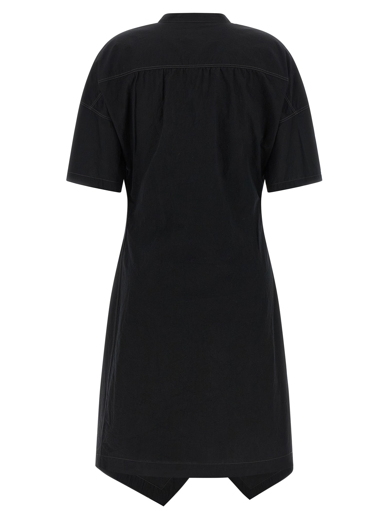 Lemaire Black Cotton Midi Women's Dress