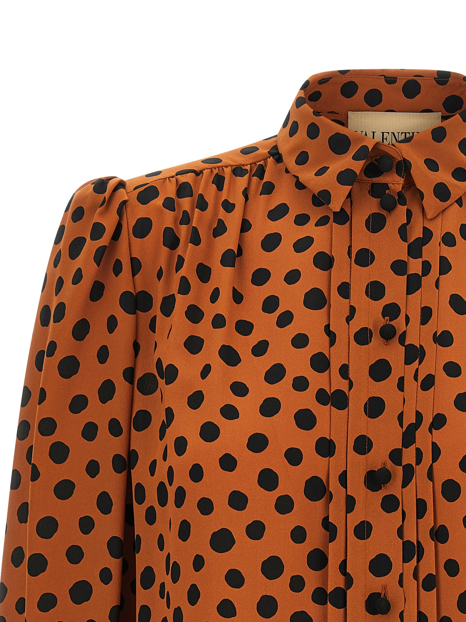 Valentino Garavani Orange Silk Women's Blouse
