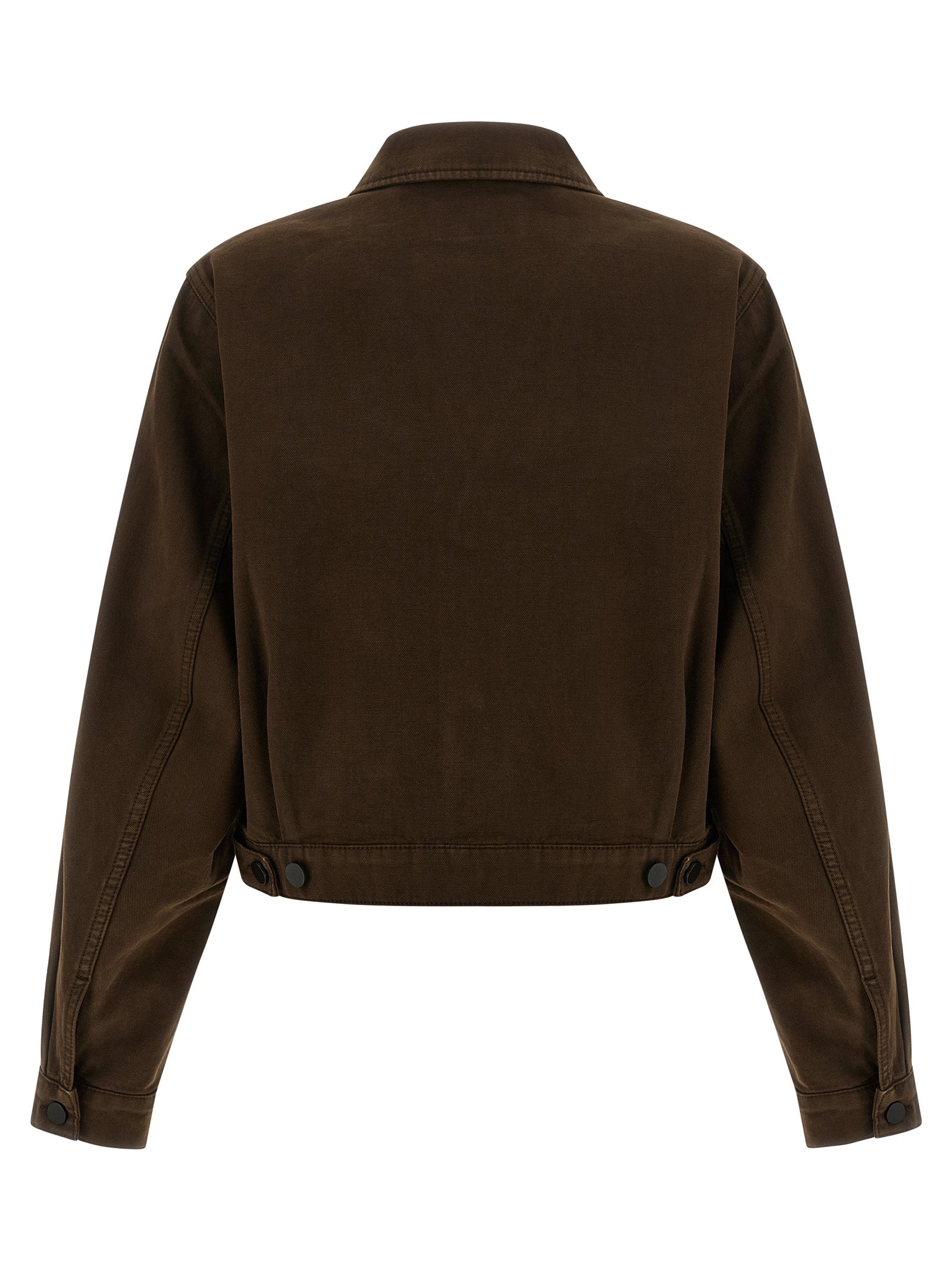 Lemaire Brown Cotton Denim Women's Jacket
