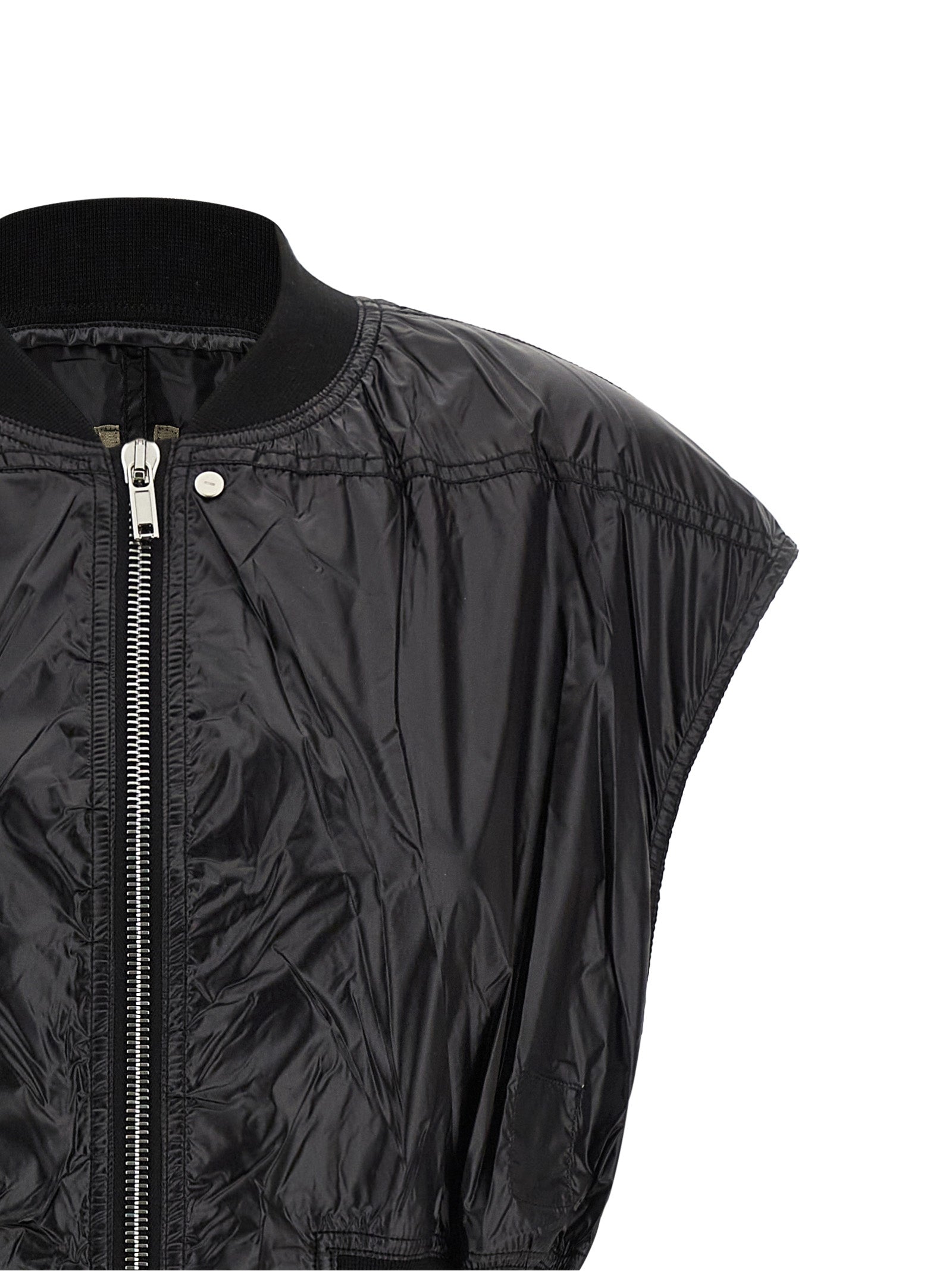 DRKSHDW Black Nylon Sleeveless Women's Jacket