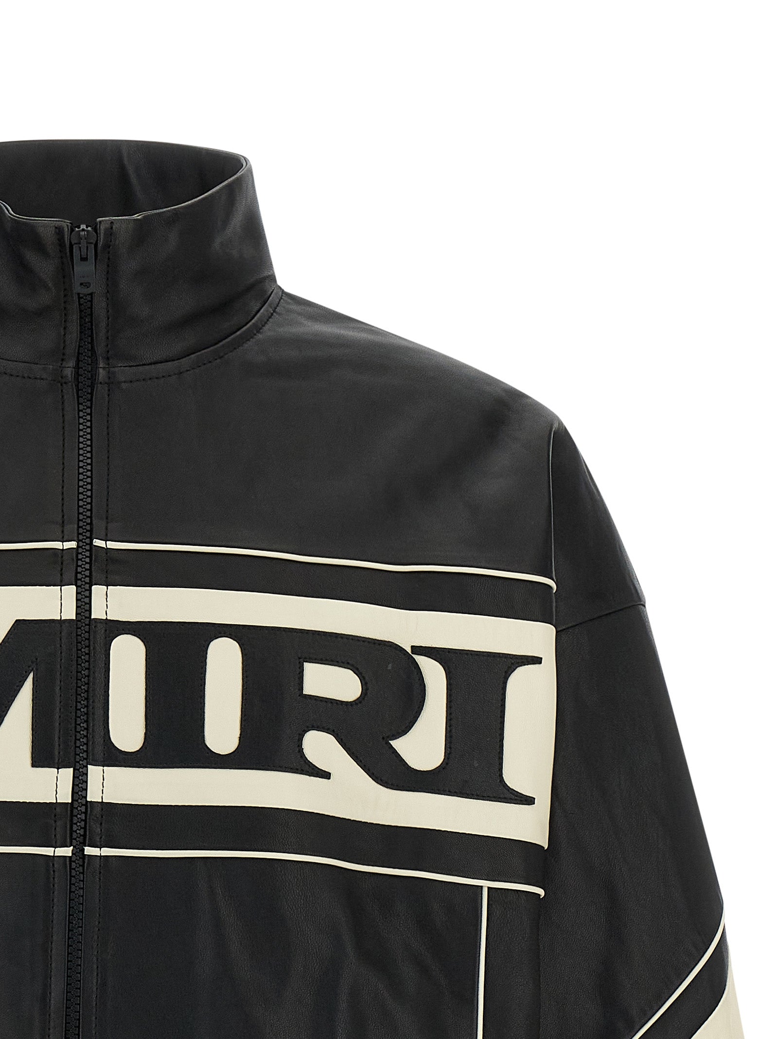 Amiri Bicolor Lamb Leather Leather Men's Jacket