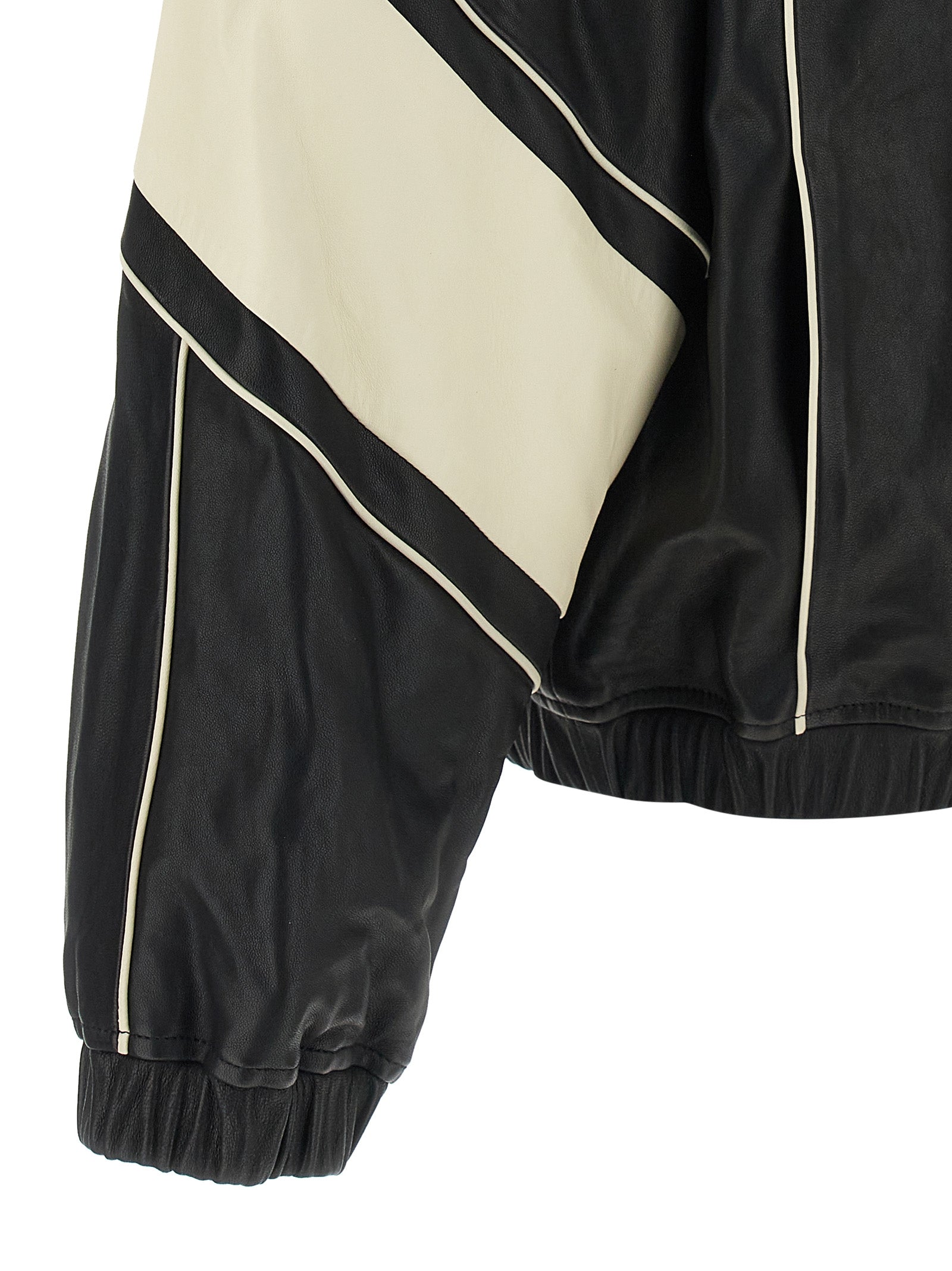 Amiri Bicolor Lamb Leather Leather Men's Jacket