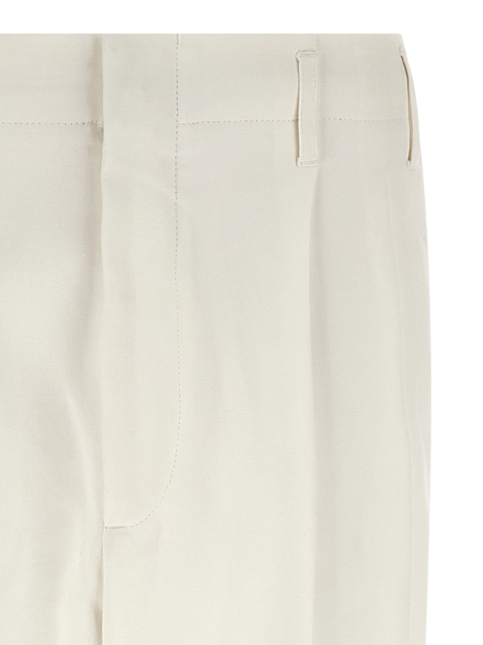 Brunello Cucinelli White Cotton Casual Men's Pants