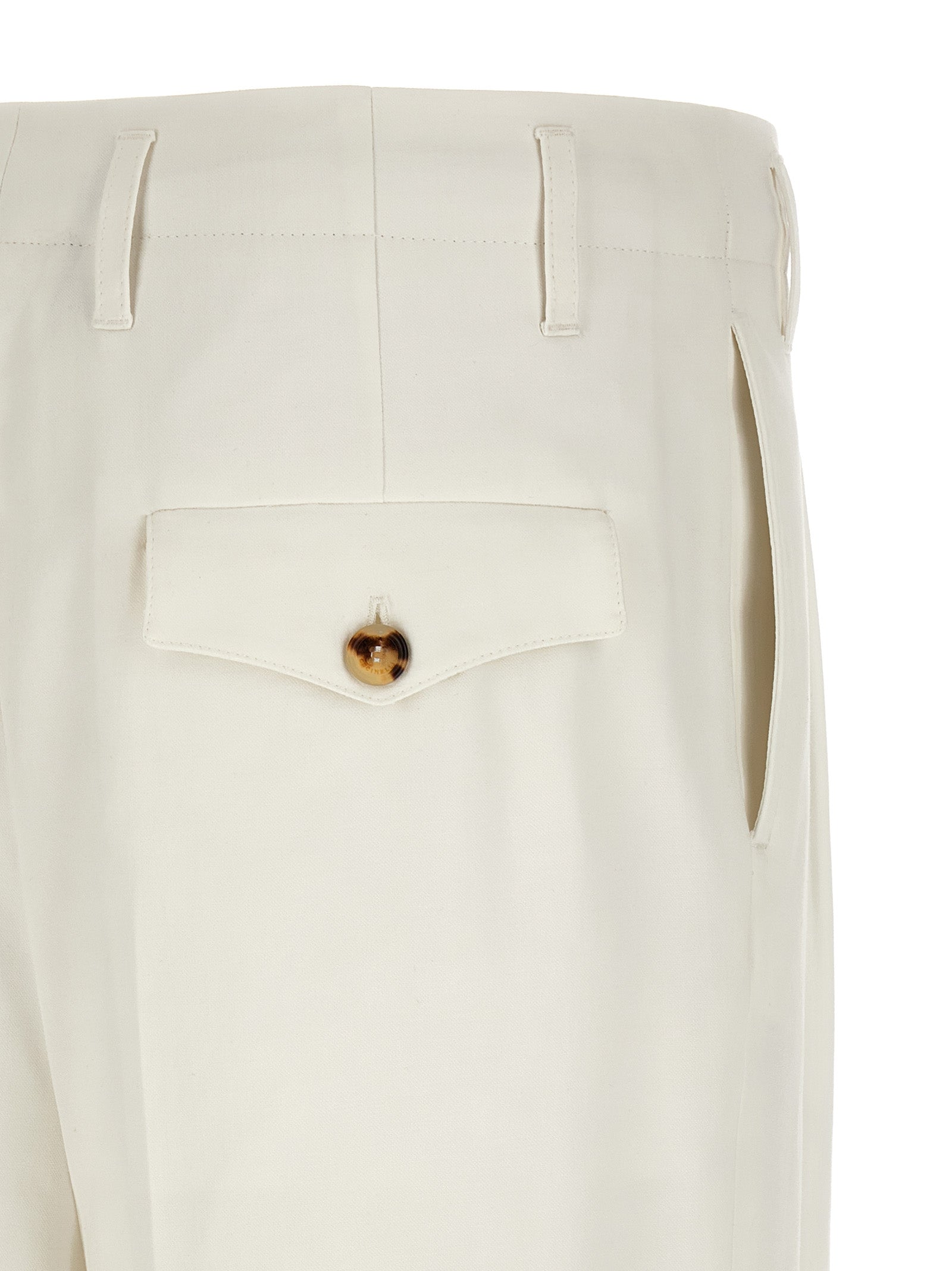 Brunello Cucinelli White Cotton Casual Men's Pants