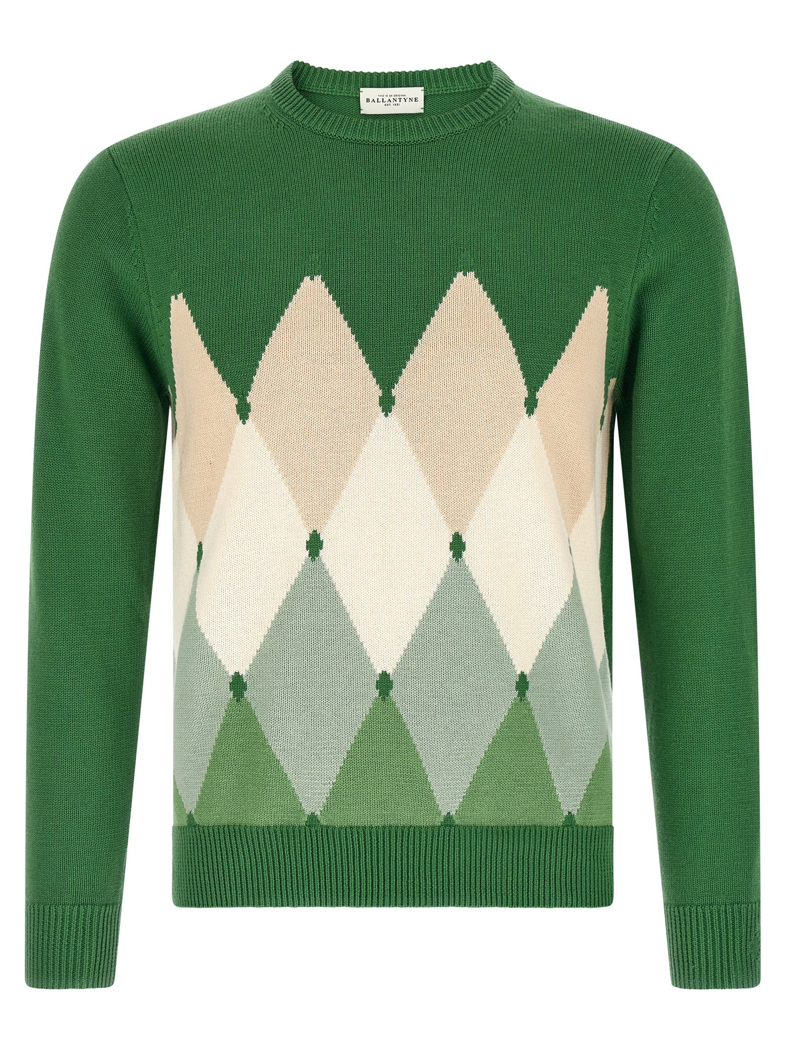 Ballantyne Bicolor Cotton Men's Cardigan