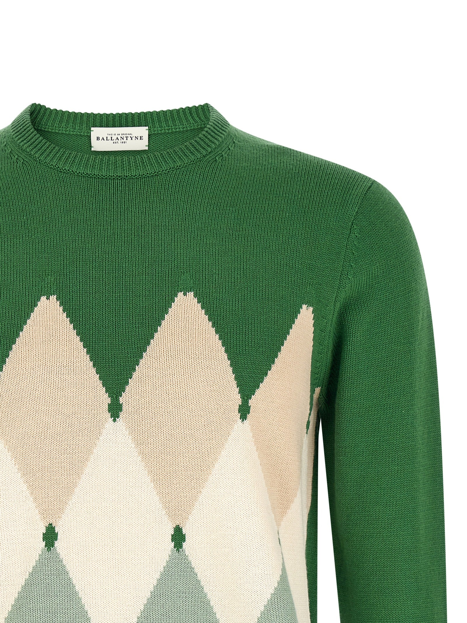 Ballantyne Bicolor Cotton Men's Cardigan