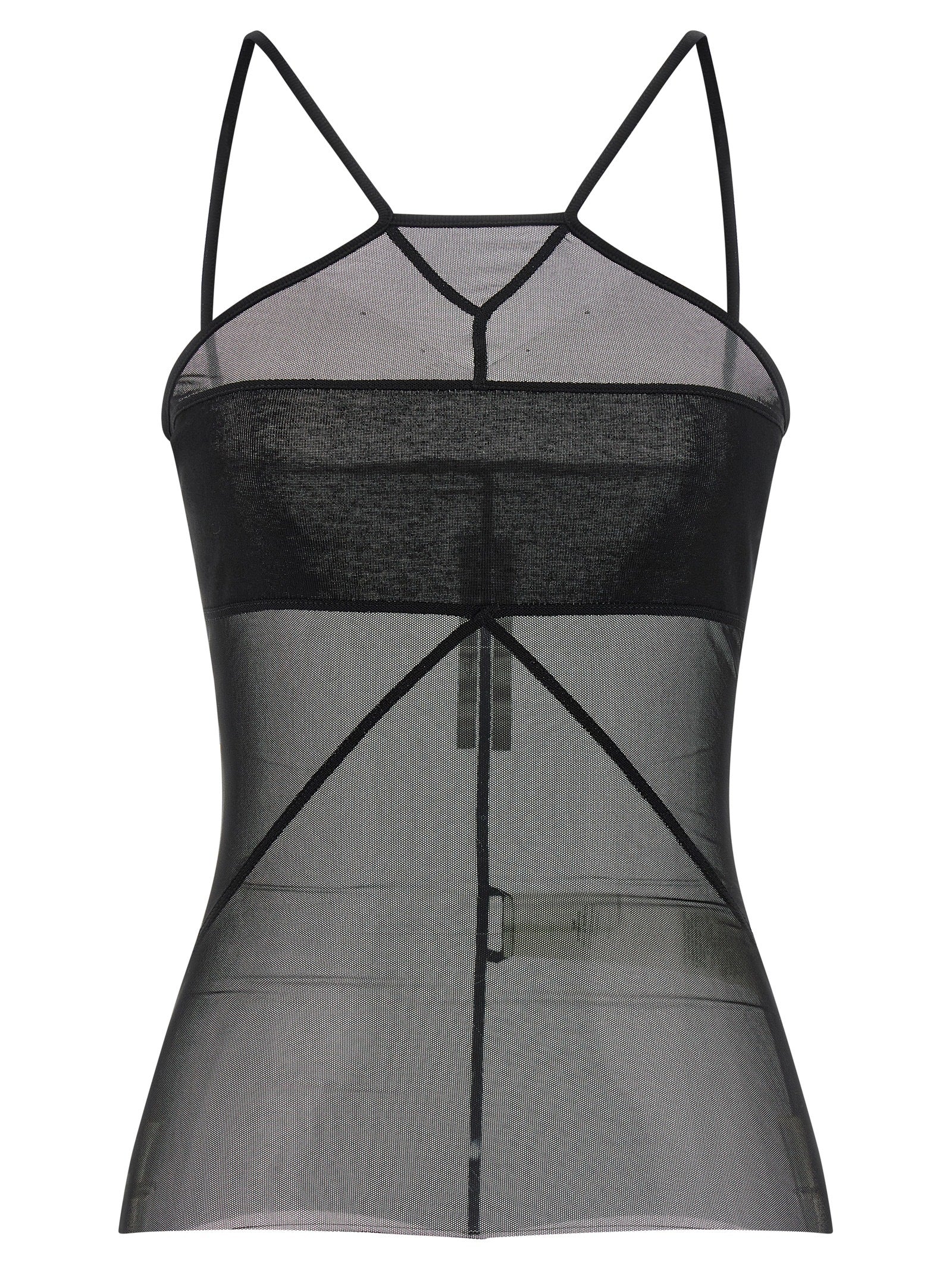 Rick Owens Black Nylon Sleeveles Women's T-Shirt
