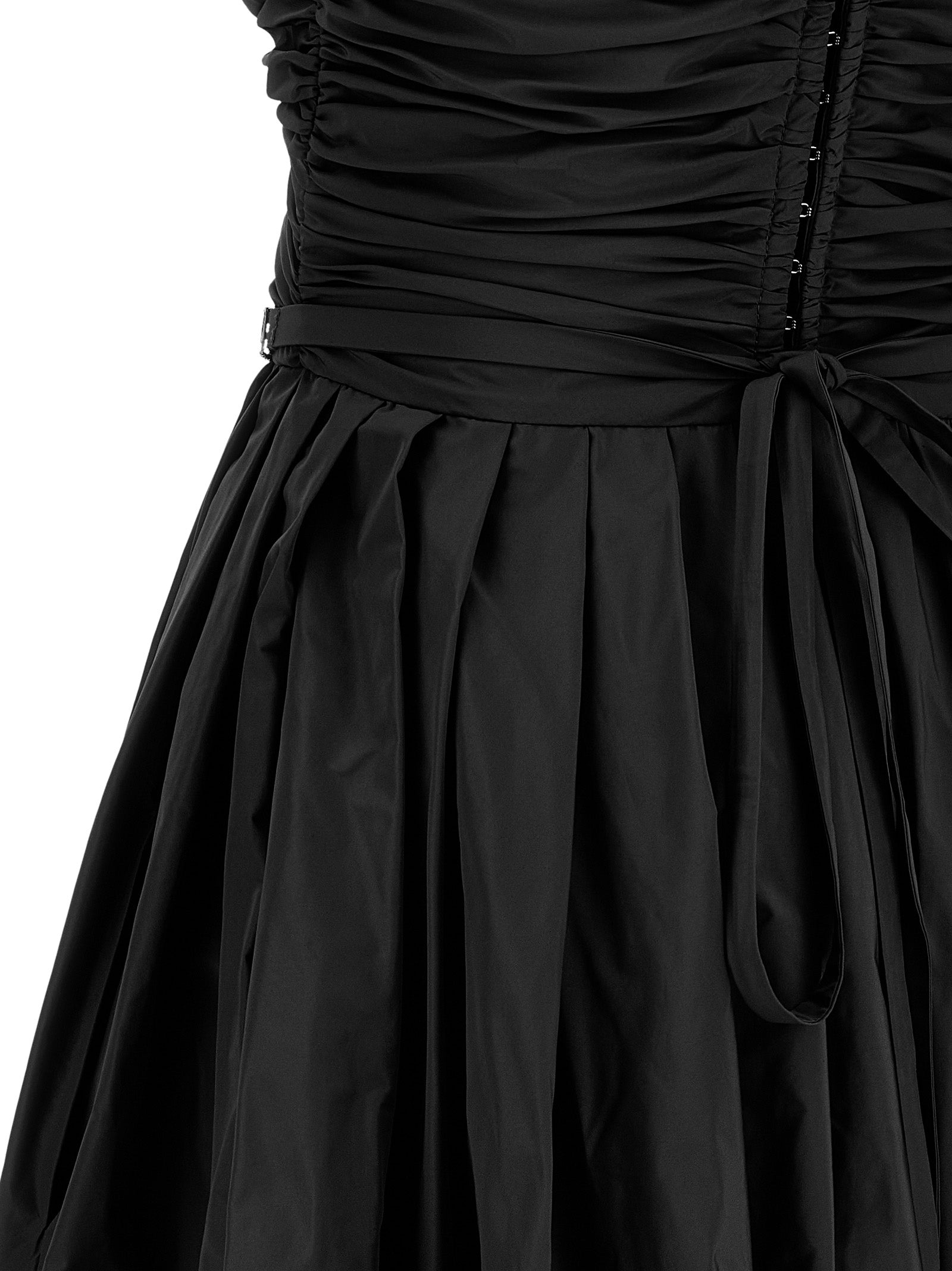 PINKO Black Polyester Long Women's Dress