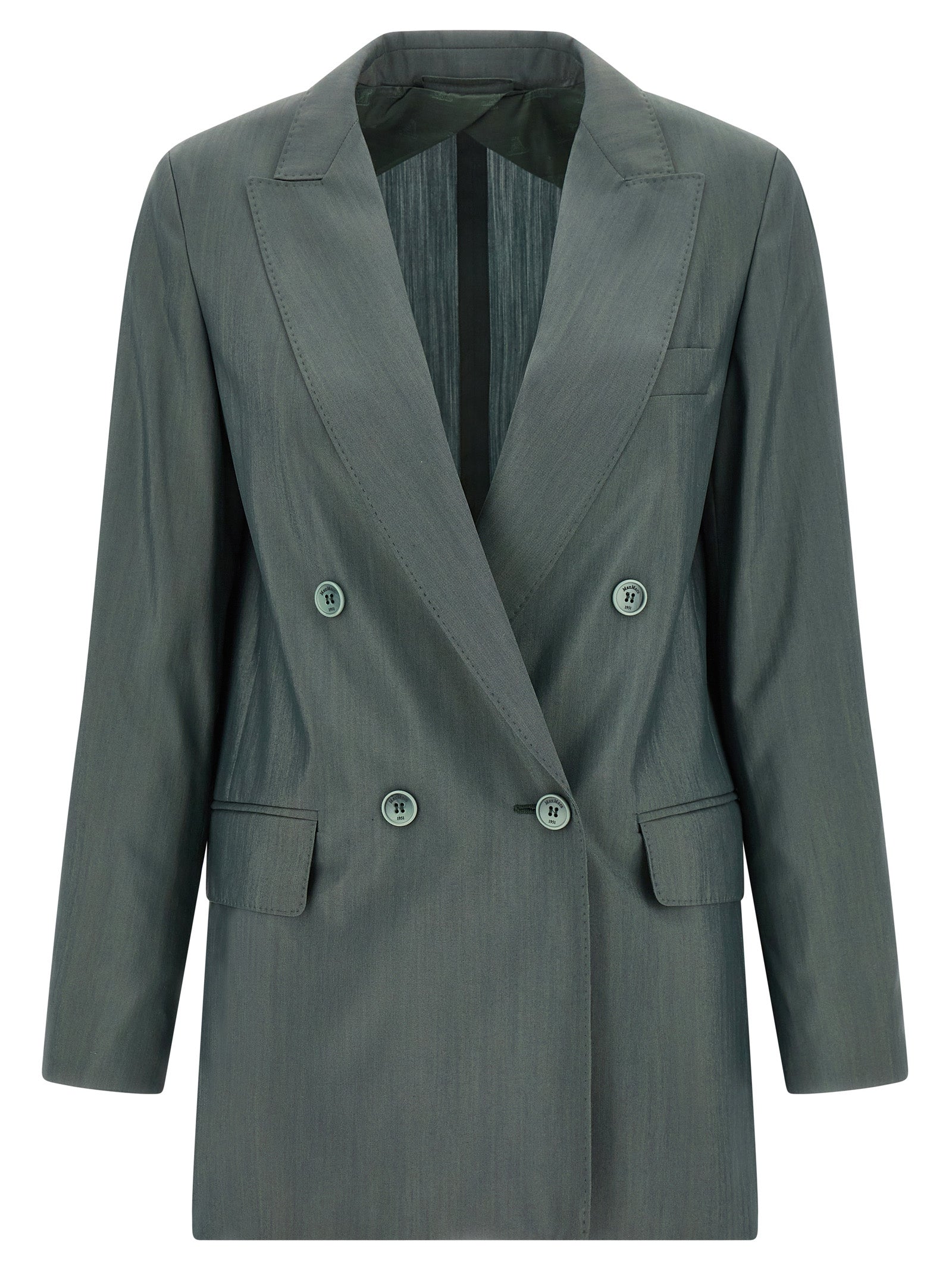 Max Mara Bicolor Virgin Wool Women's Blazer